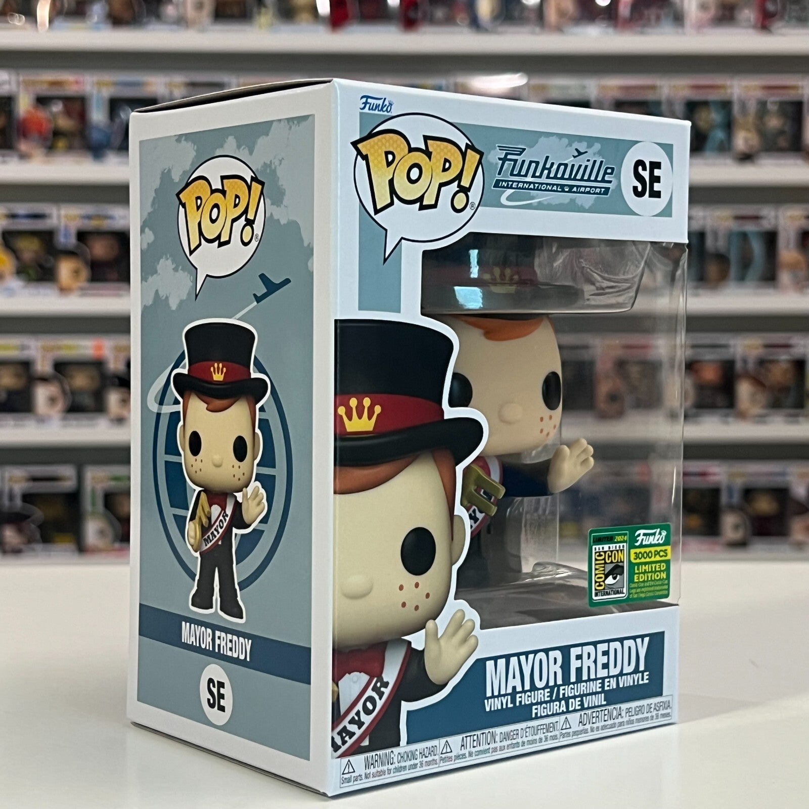 Funko Pop Funkoville International Mayor Freddy SDCC 2024 Official Sticker SE