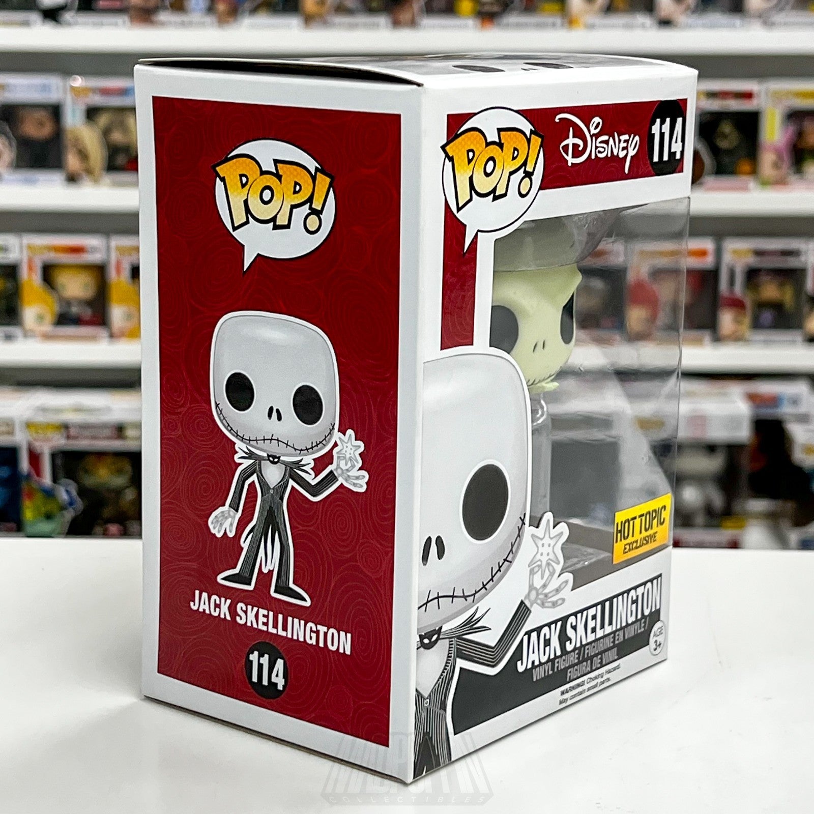 Funko Pop Disney Nightmare Before Christmas Jack Skellington Hot Topic 114 Toy5