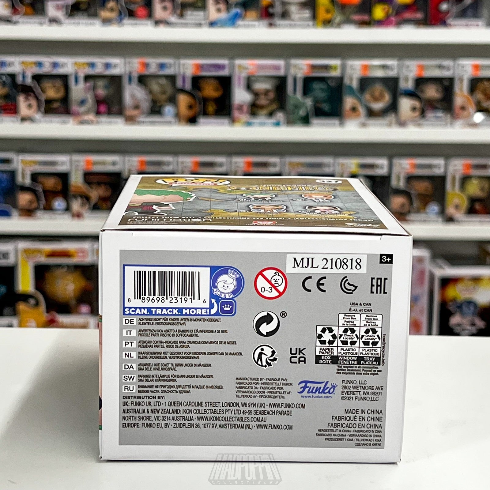 Funko Pop Animation One Piece Roronoa Zoro Vinyl Figure #327 New Collectible Box