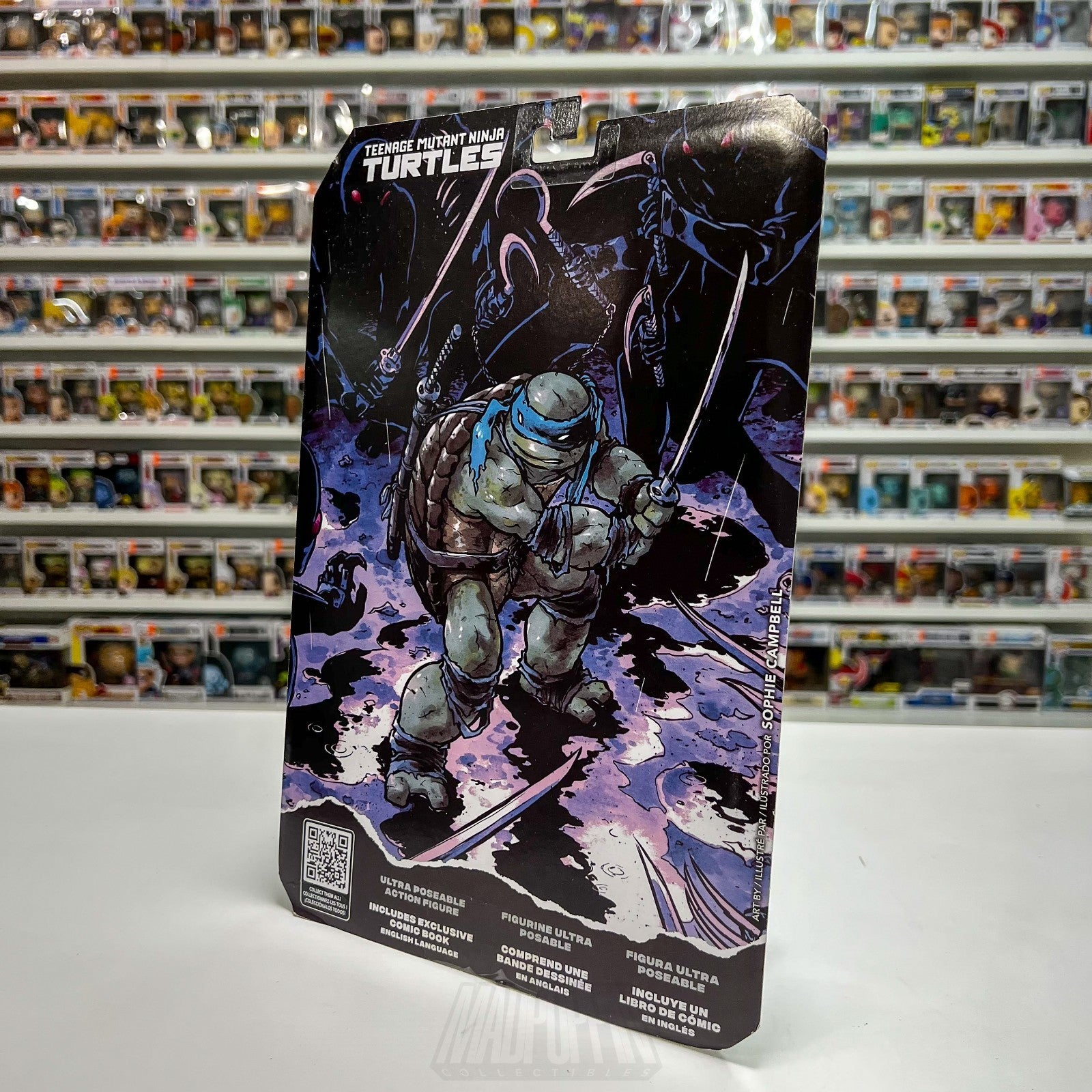 McFarlane Toys TMNT Teenage Mutant Ninja Turtles Leonardo Page Punchers Micro