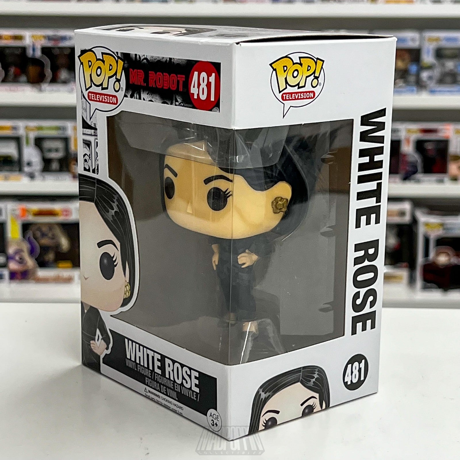 Funko Pop Mr. Robot White Rose 481 Vinyl Figure TV Collectible New in Box Gift