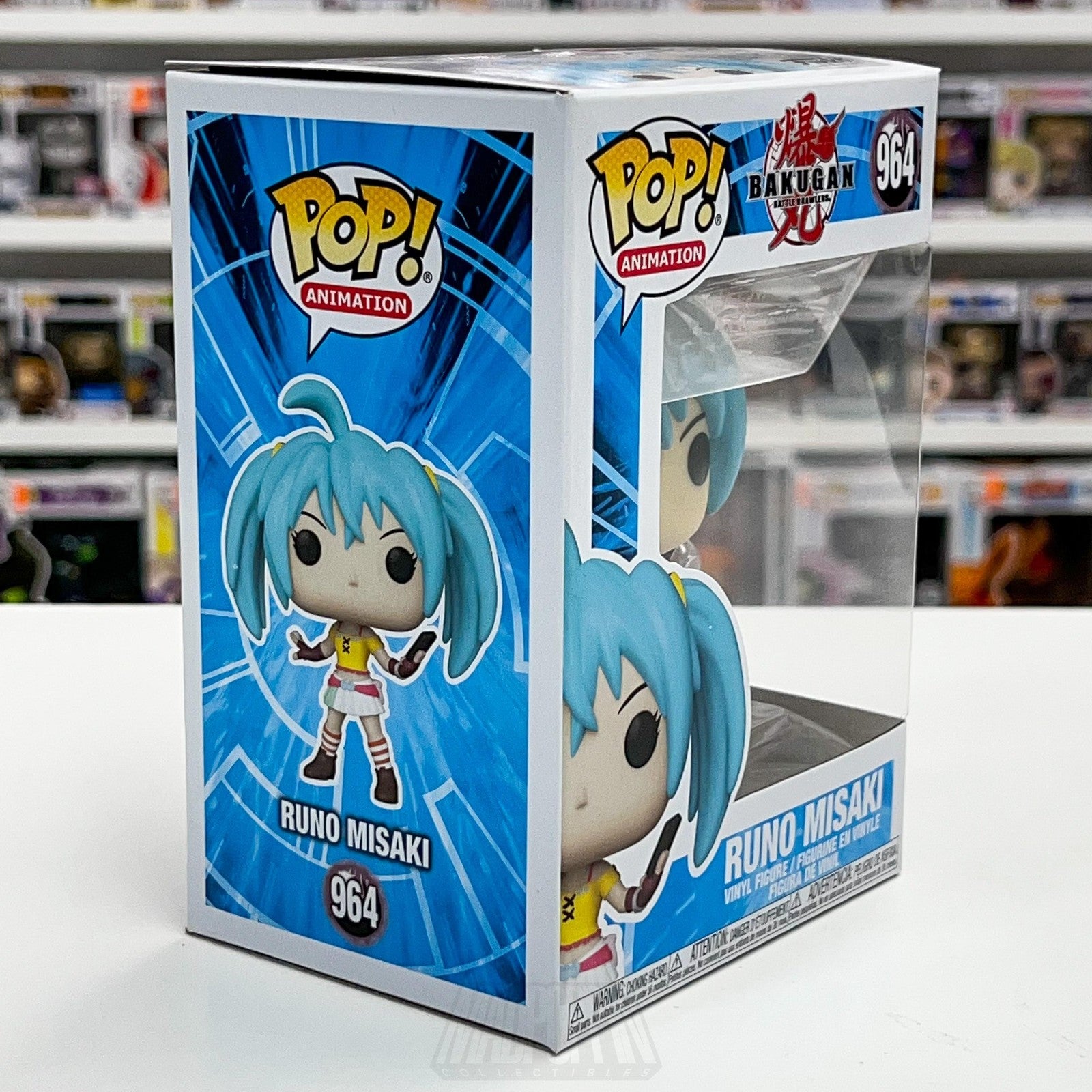 Funko Pop! Animation Bakugan Battle Brawlers Runo Misaki 964 Vinyl Figure NIB5