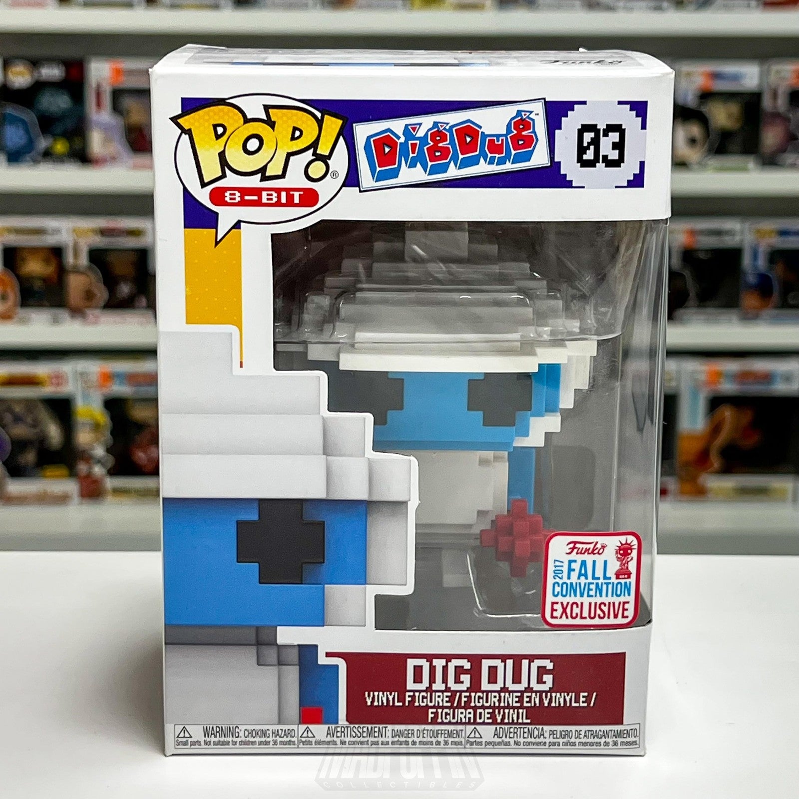 Funko Pop 8-Bit Dig Dug 03 Fall Convention Exclusive Vinyl Figure Video Game