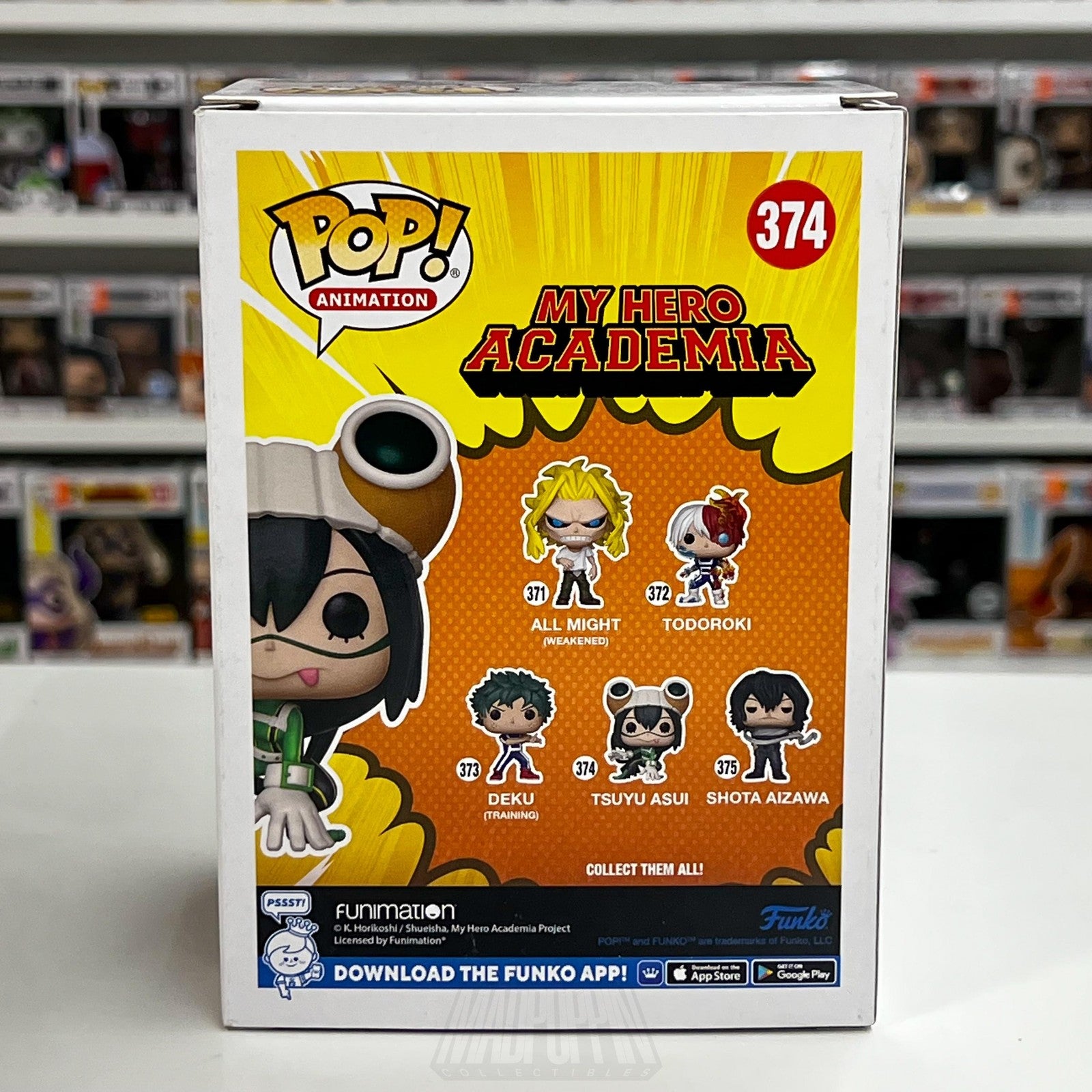 Funko Pop! My Hero Academia Tsuyu Asui #374 Fall Convention Limited Anime Figure