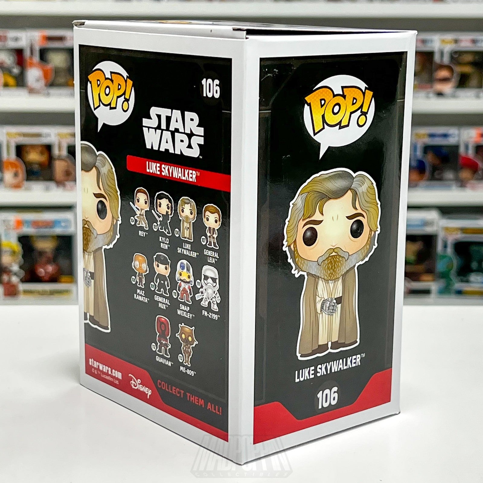 Funko Pop Star Wars Luke Skywalker Beard 106 Jedi Vinyl Bobble-Head Figure Toy
