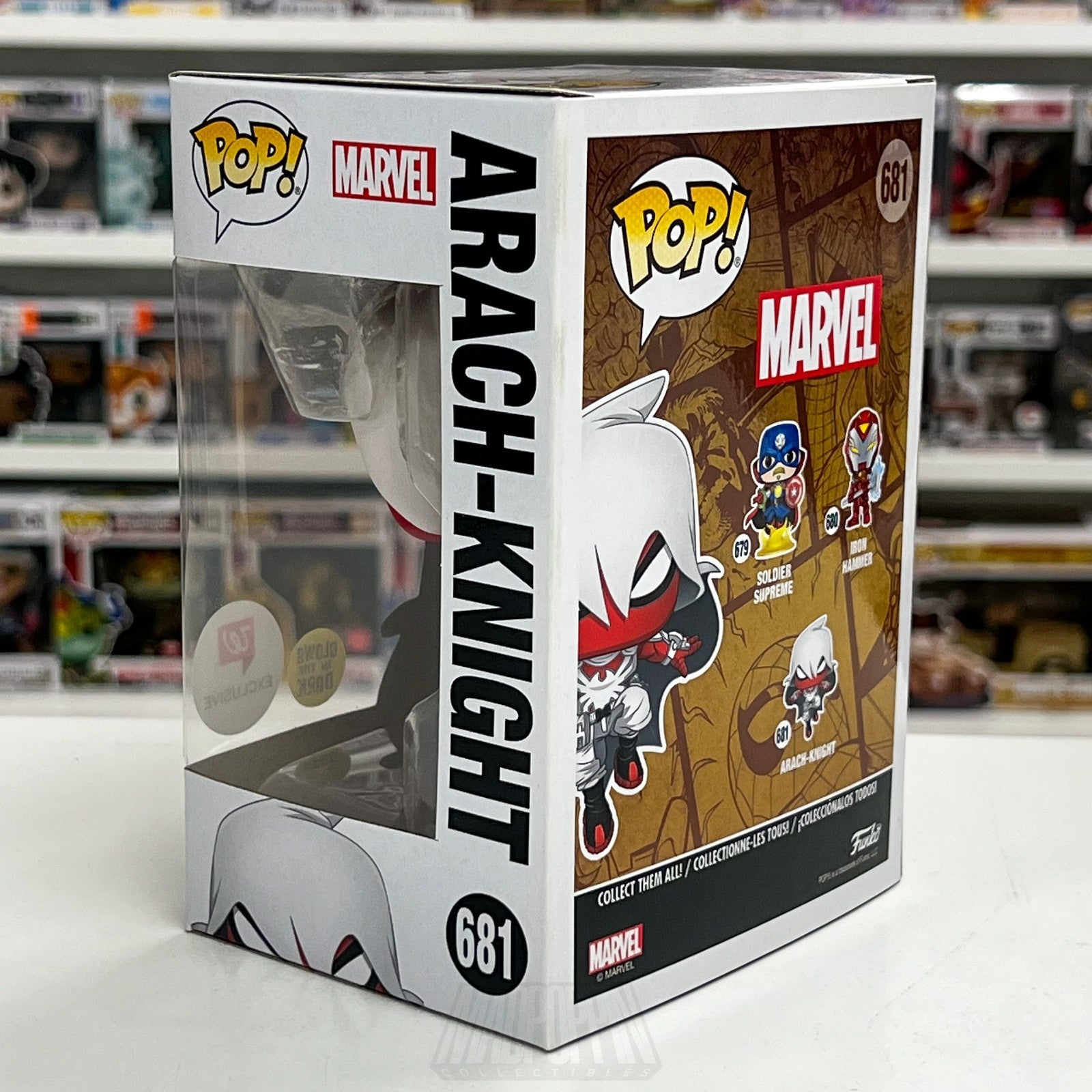 Funko Pop Marvel Infinity Warps ArachKnight Glow Walgreens 681 Toy Vinyl Figure3