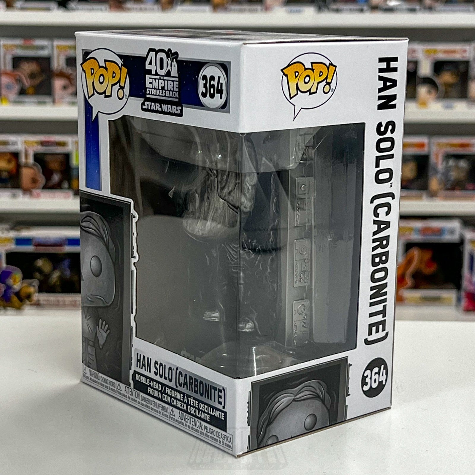 Funko Pop Star Wars Empire Strikes Back 40th Han Solo Carbonite 364 Vinyl Figure1