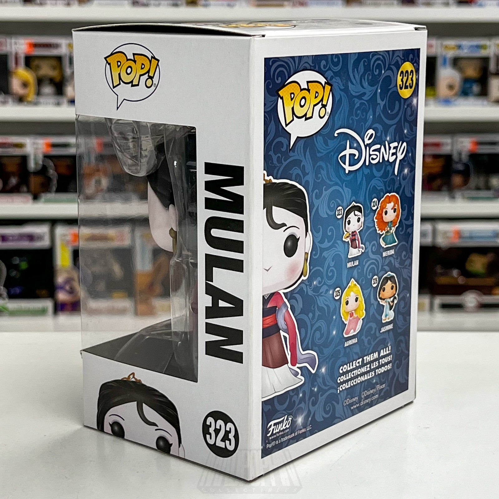 Funko Pop Disney Hua Mulan 323 Princess Animation Musical China Vinyl Figure Toy2