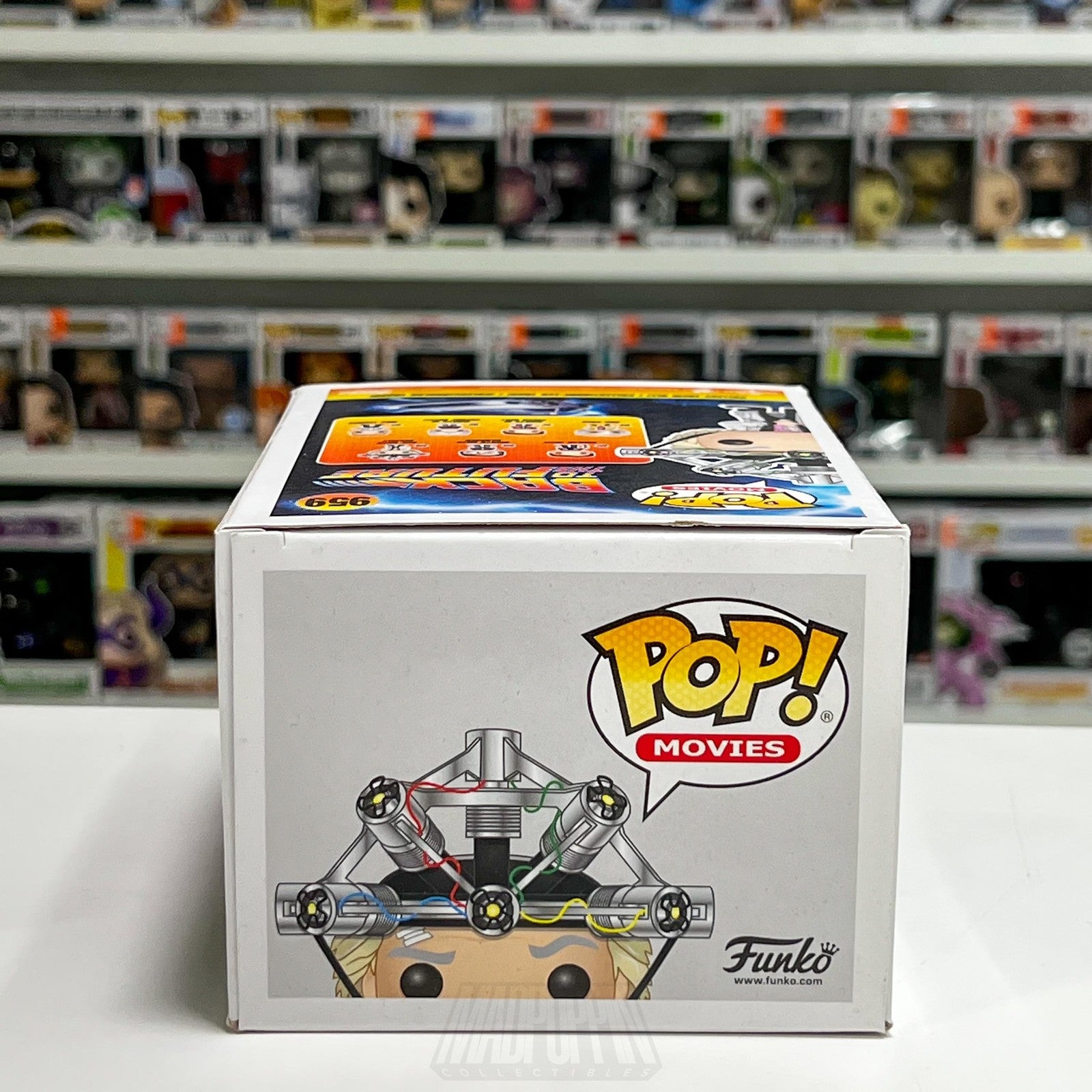 Funko Pop Movies Back to the Future Doc Brown with Helmet #959 Vinyl Figure Toy