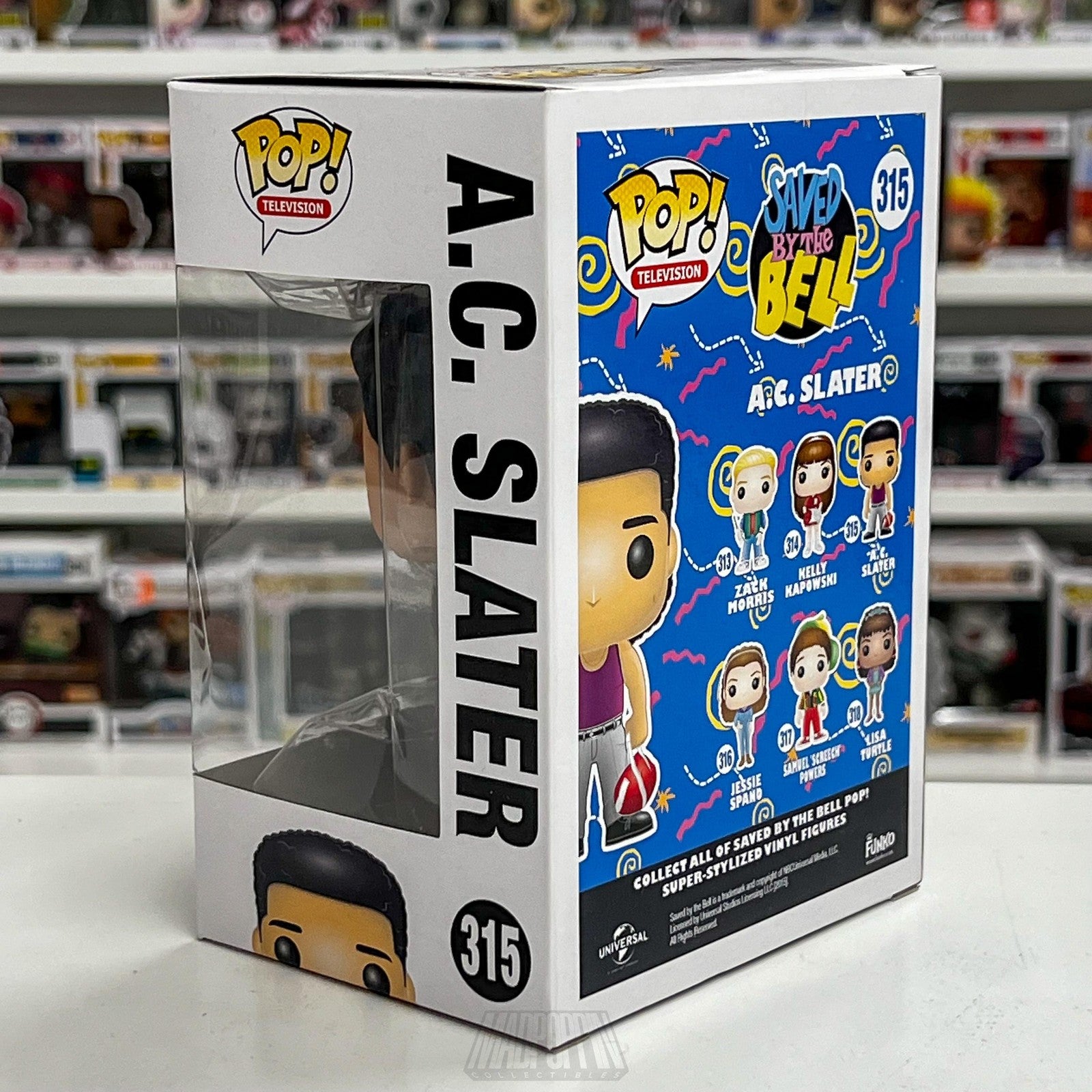 Funko Pop Saved By The Bell A.C. Slater 315 TV Vinyl Figure Collectible Boxed