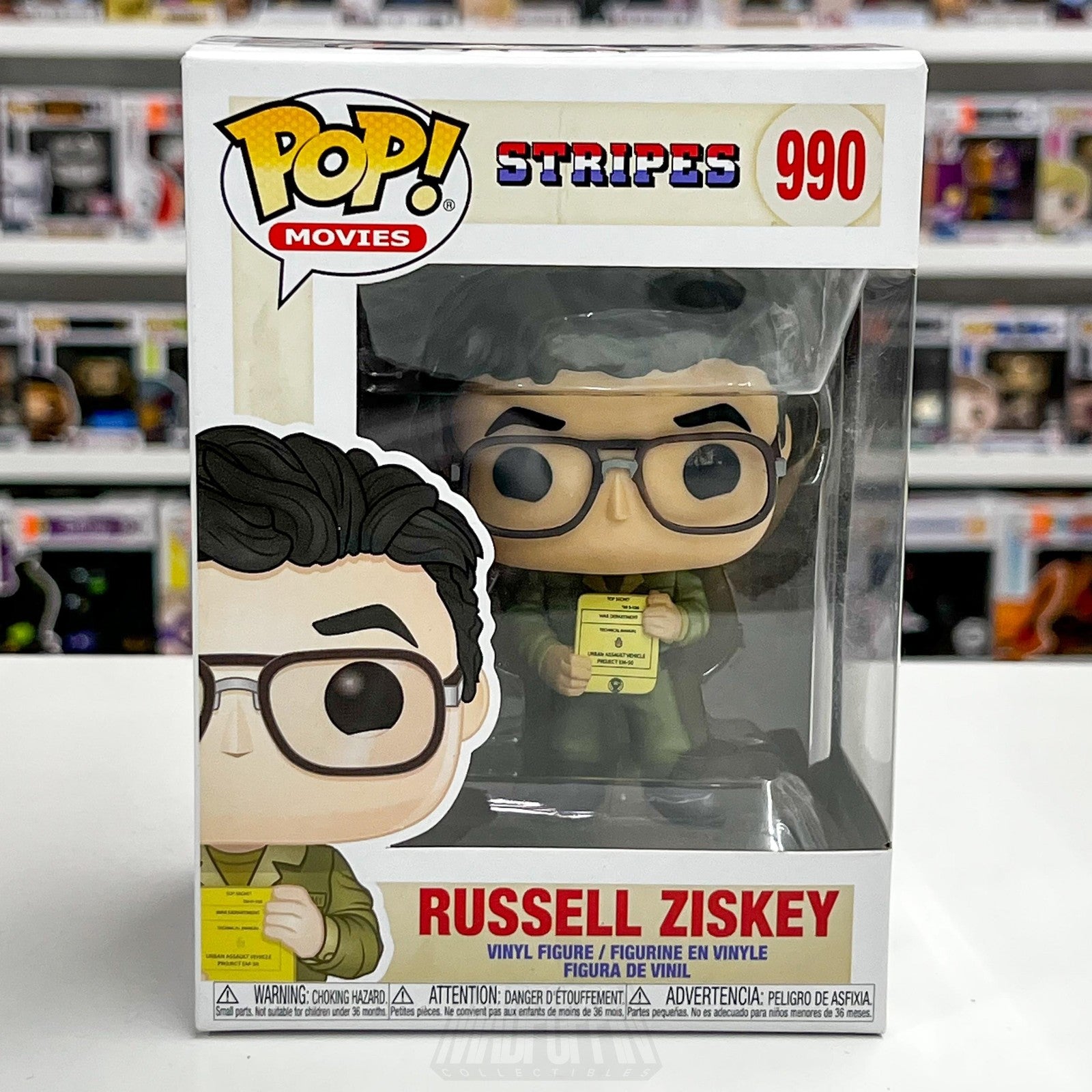 Funko Pop! Movies Stripes Russell Ziskey #990 Vinyl Figure 2020 with Window Box0
