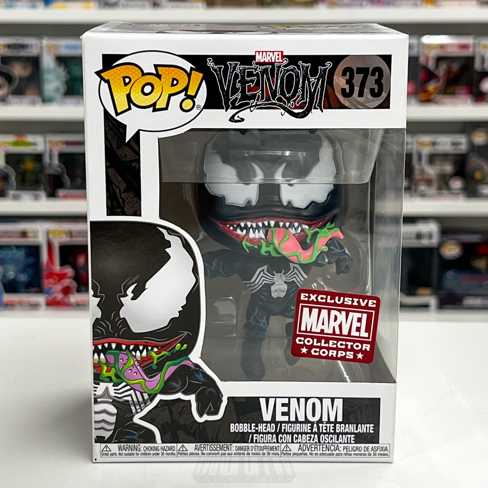 Funko Pop Marvel Collector Corps Venom Leaping 373 Symbiote Spider-Man Figure0