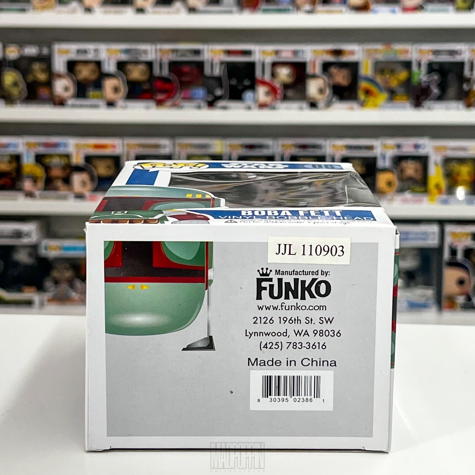 Funko Pop Star Wars Boba Fett Blue Box 1st Release Large Font Vaulted 08