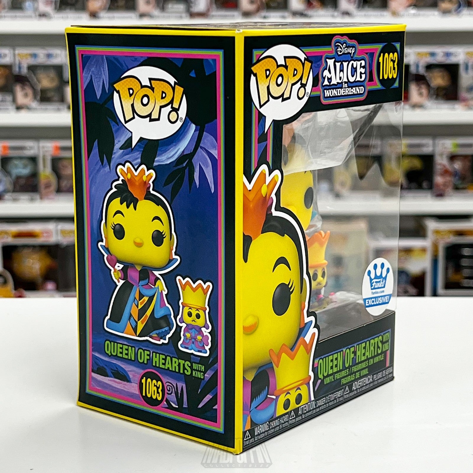 Funko Pop Alice in Wonderland Queen of Hearts 1063 Vinyl Figure Blacklight