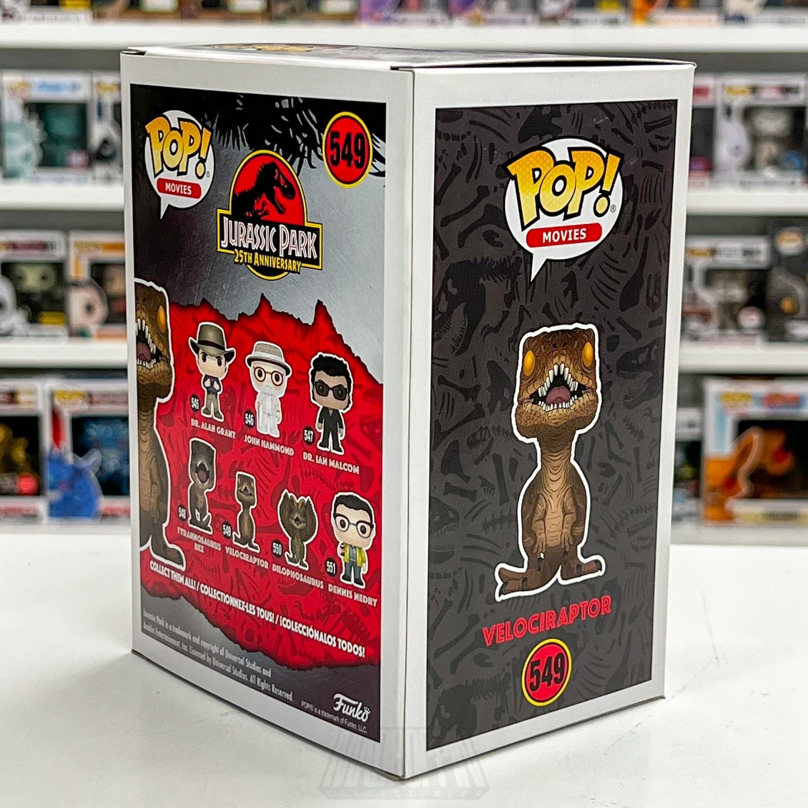 Funko Pop Movies Jurassic Park Velociraptor 549 Dinosaur Universal Vinyl Figure4