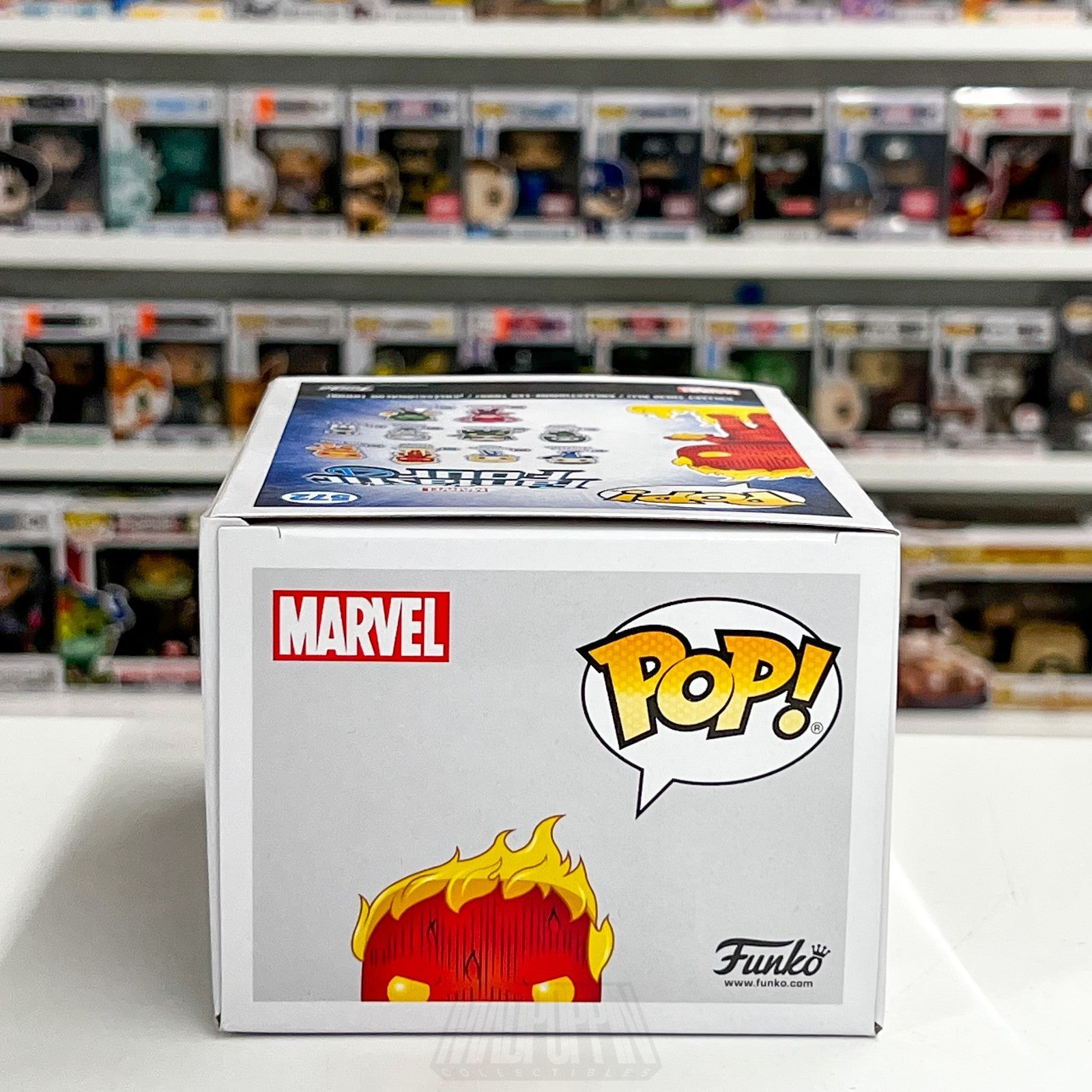 Funko Pop Marvel Collector Corps Fantastic Four Human Torch Glow 572 Toy Figure7