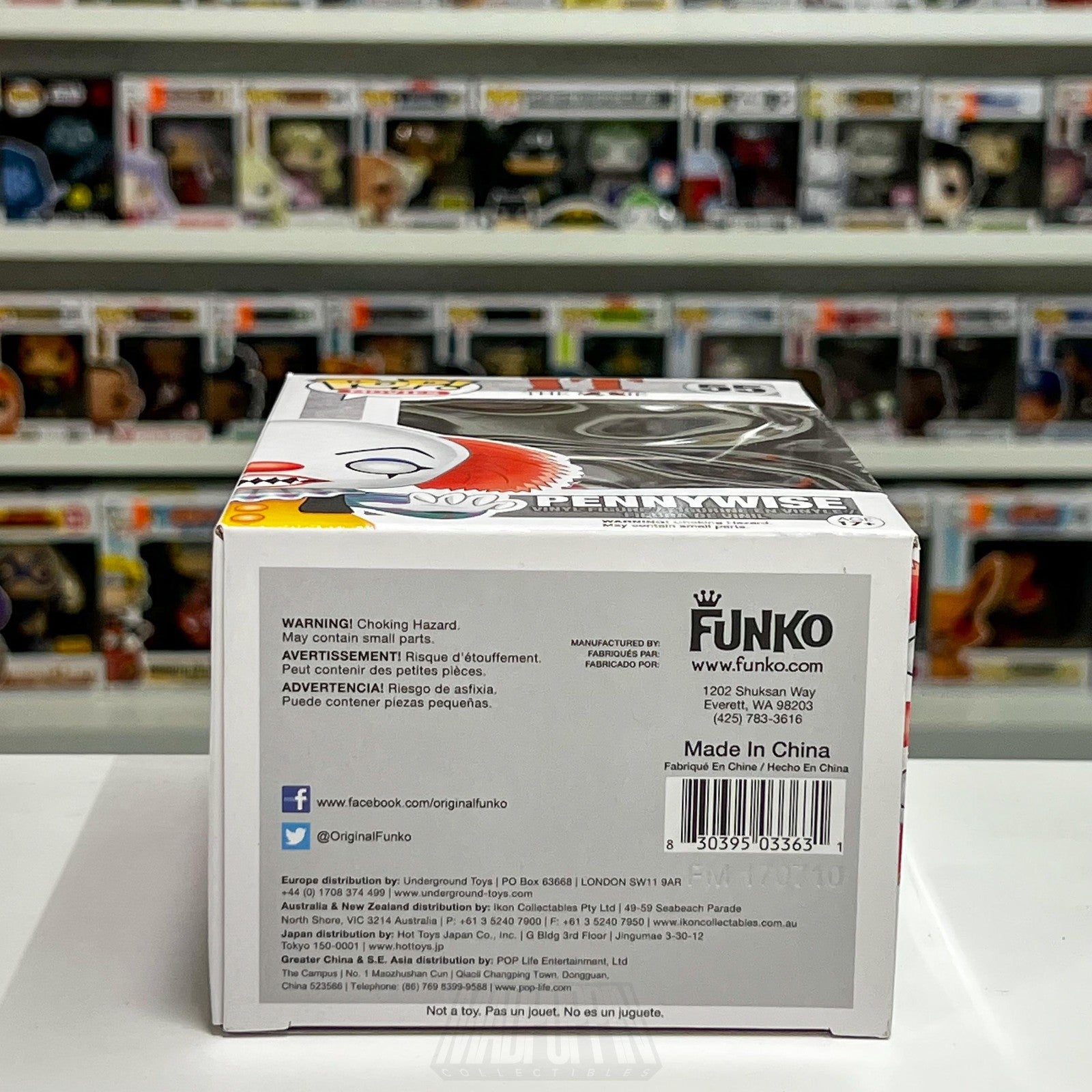 Funko Pop IT The Movie Pennywise 55 Vinyl Figure Tim Curry OG Alien Clown Horror