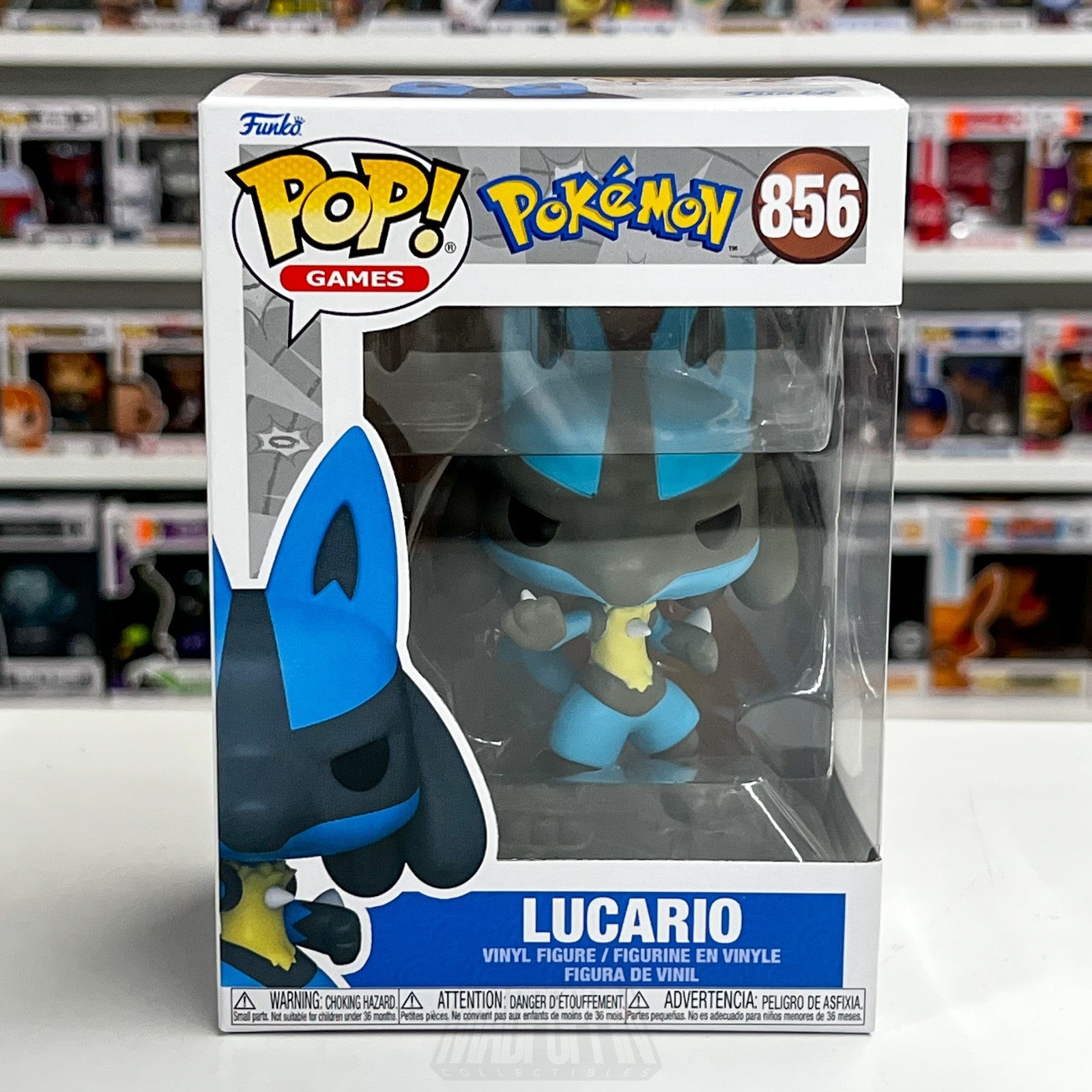 Funko Pop Video Games Pokemon Lucario 856 Japanese TCG Vinyl Figure Nintendo Toy0