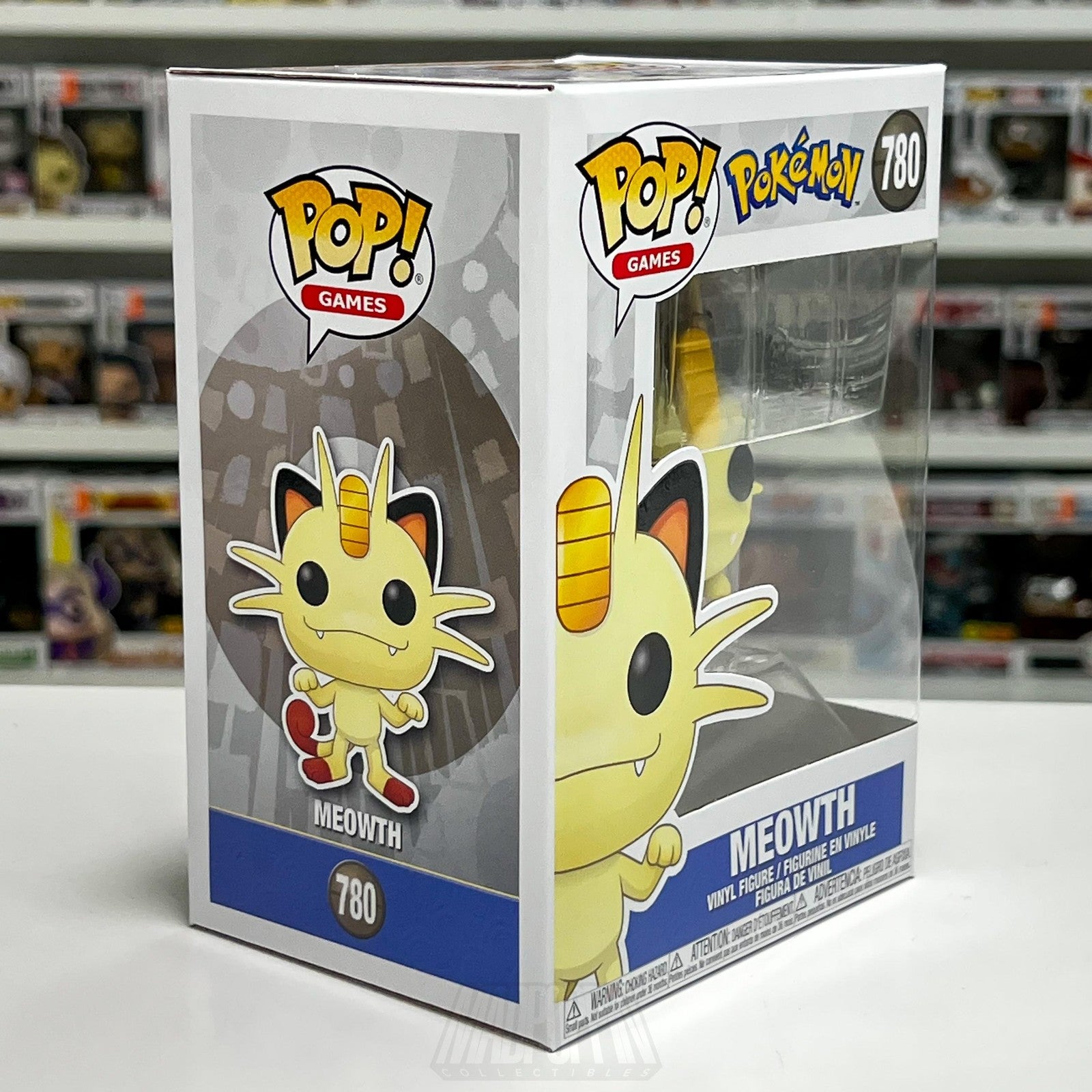 Funko Pop! Games Pokemon Meowth 780 Vinyl Figure New Box NIB 2021 Toy TCG Cards