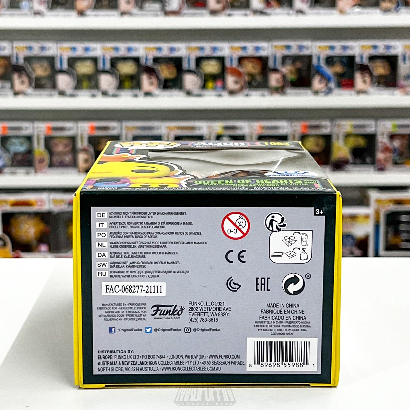 Funko Pop Alice in Wonderland Queen of Hearts 1063 Vinyl Figure Blacklight