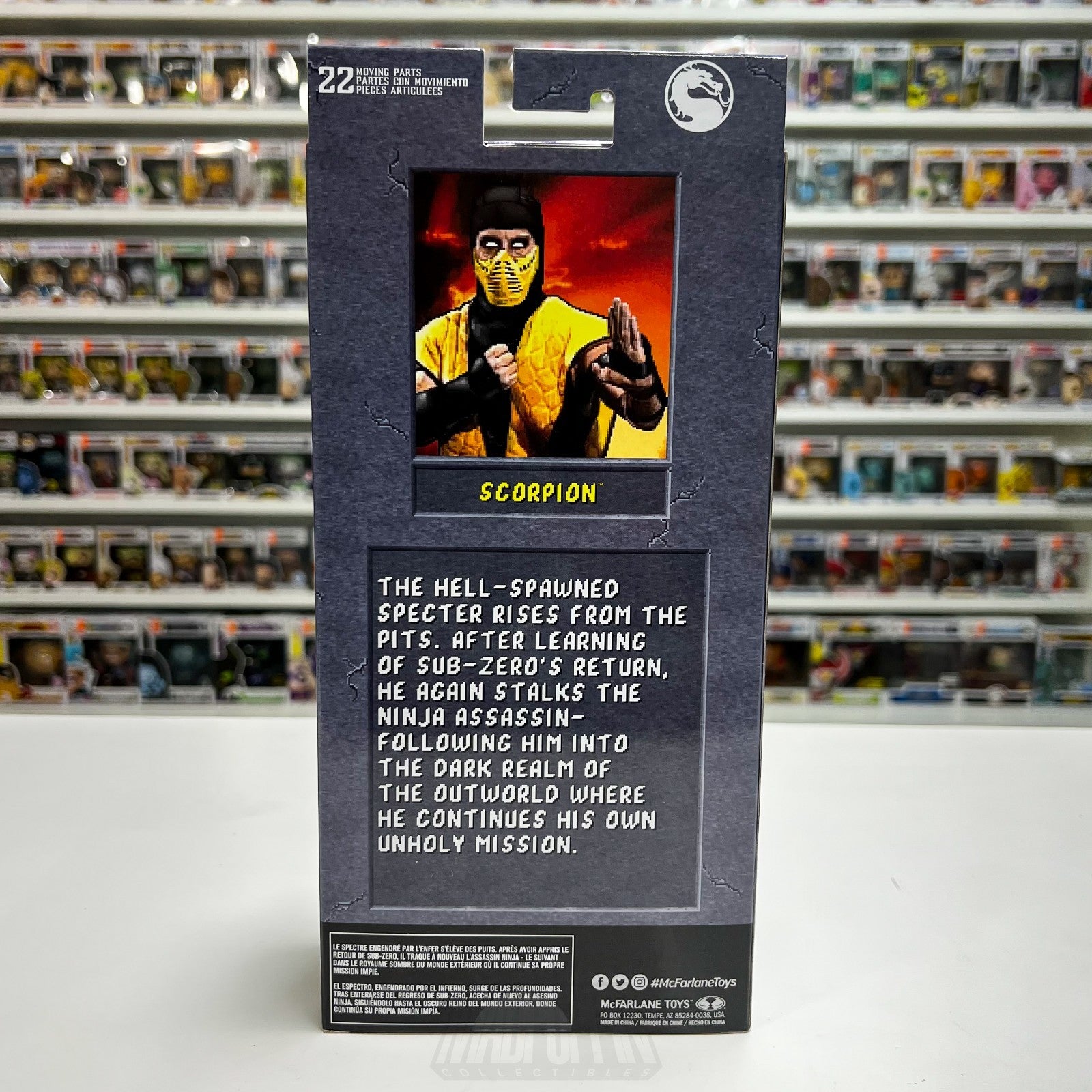 McFarlane Toys Mortal Kombat Klassic Scorpion 7 Inch Action Figure Video Game