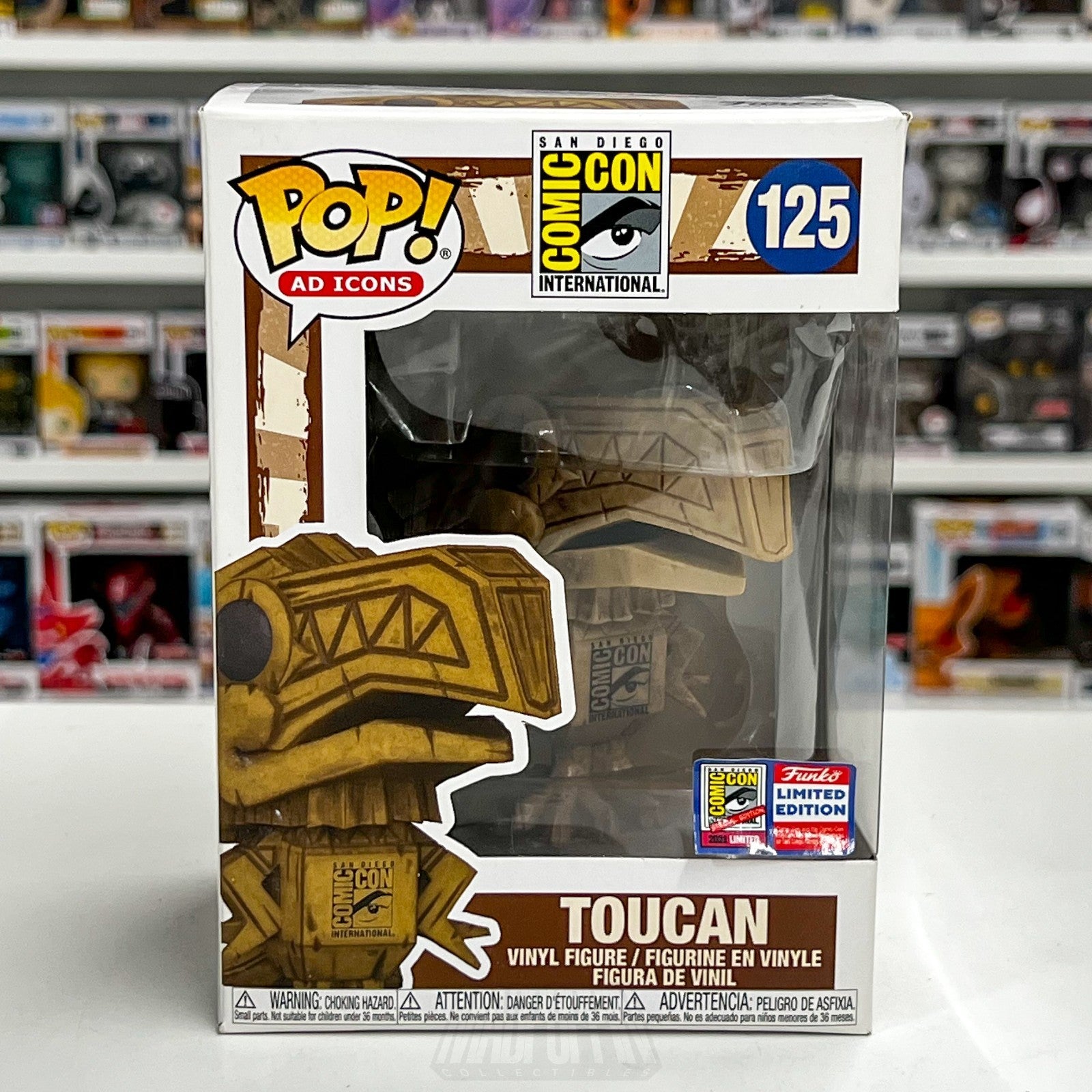 Funko Pop Ad Icons San Diego Comic Con SDCC Toucan Tiki 125 Official Toy Figure0