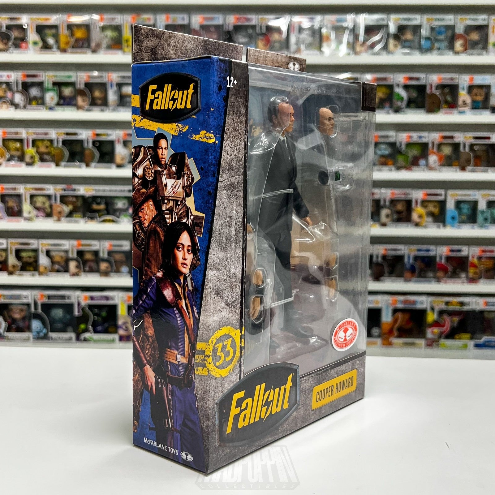 McFarlane Toys Fallout Cooper Howard RED PLATINUM 7" CHASE Figure Video Game NIB