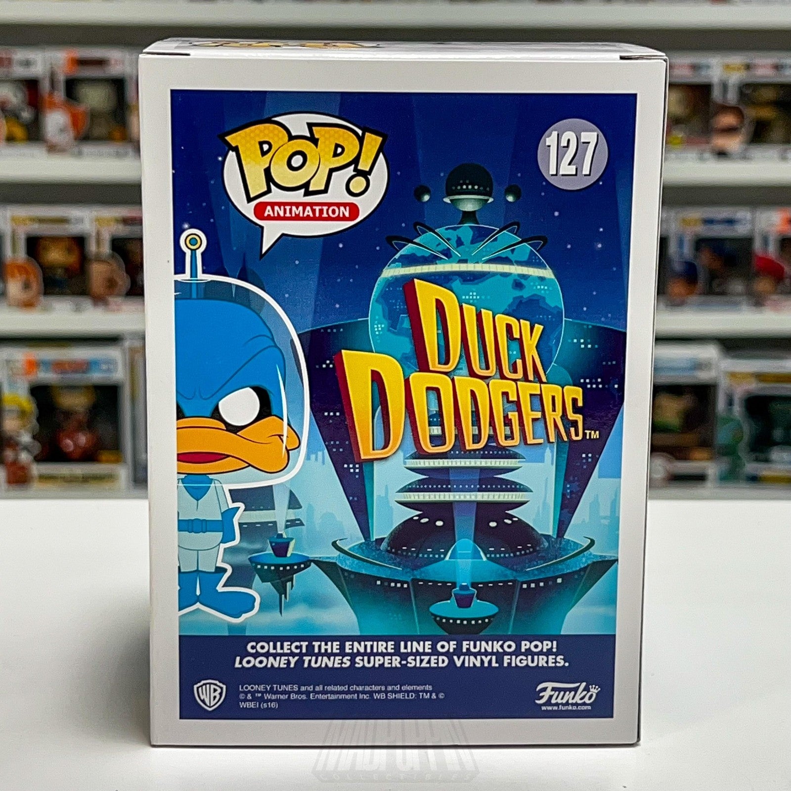 Funko Pop Animation Duck Dodgers 127 Daffy Looney Tunes Vinyl Figure Toy Cartoon