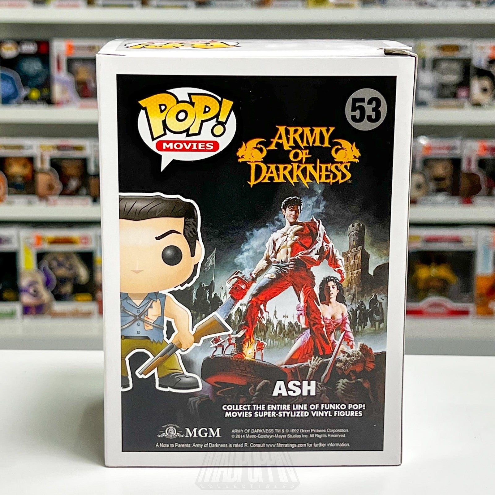 Funko Pop Movies Army of Darkness Ash 53 VAULTED Figure Box Wear Horror Movie
