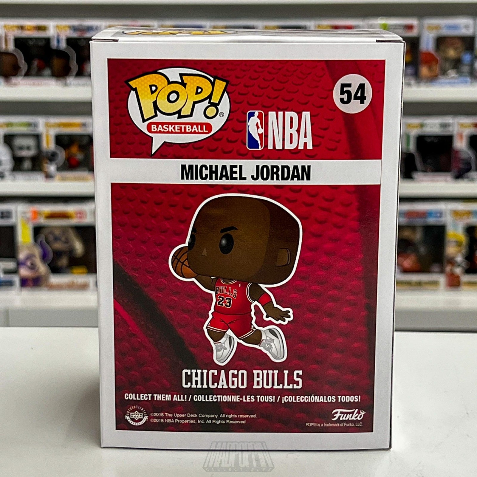 Chicago Bulls Michael Jordan Funko Pop Figure 54 NBA Basketball Vinyl