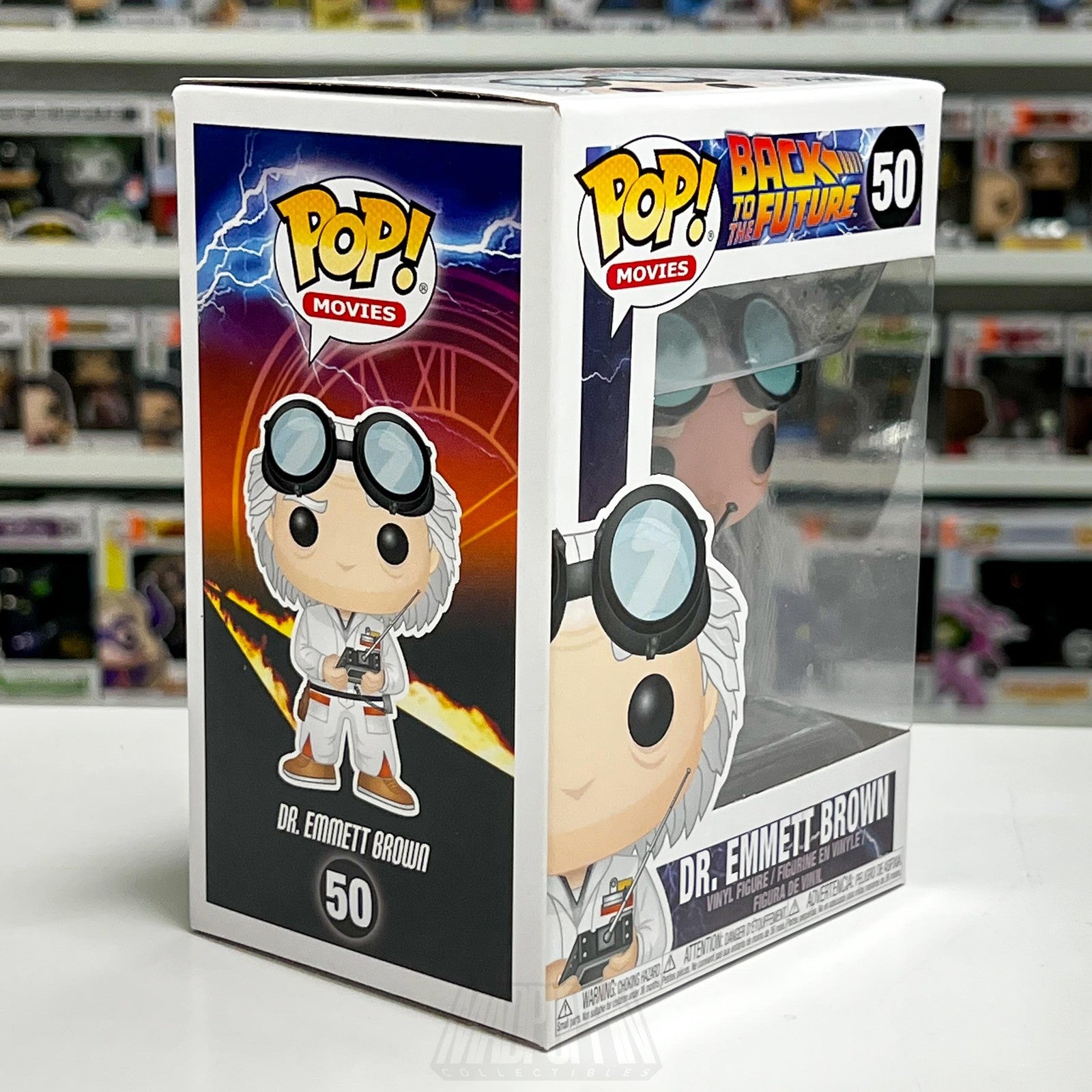 Funko Pop Movies Back to the Future Dr. Emmett Brown #50 Vinyl Figure BTTF Toy