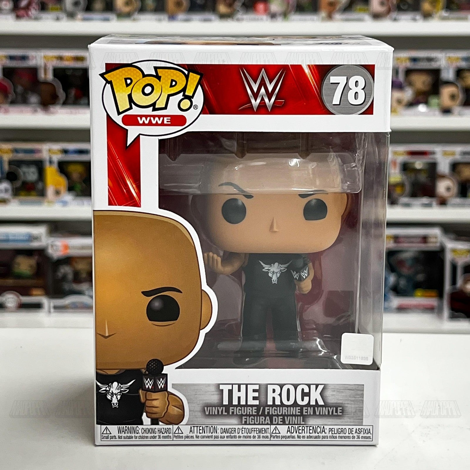 Funko Pop WWE The Rock Vinyl Figure #78 Collectible New In Box Wrestling Toy
