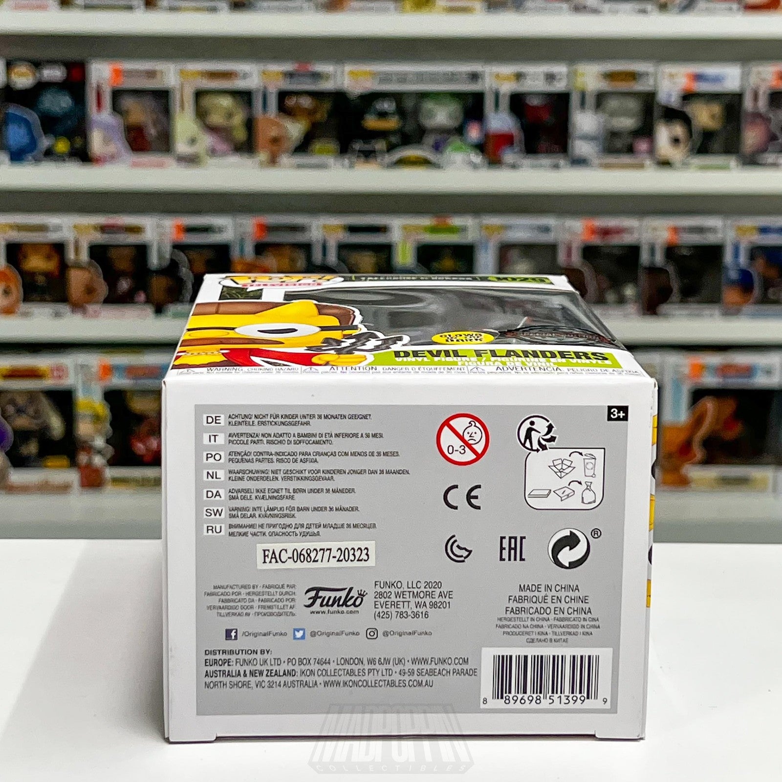 Funko Pop Simpsons Treehouse of Horror Devil Flanders 1029 Glow Special Edition