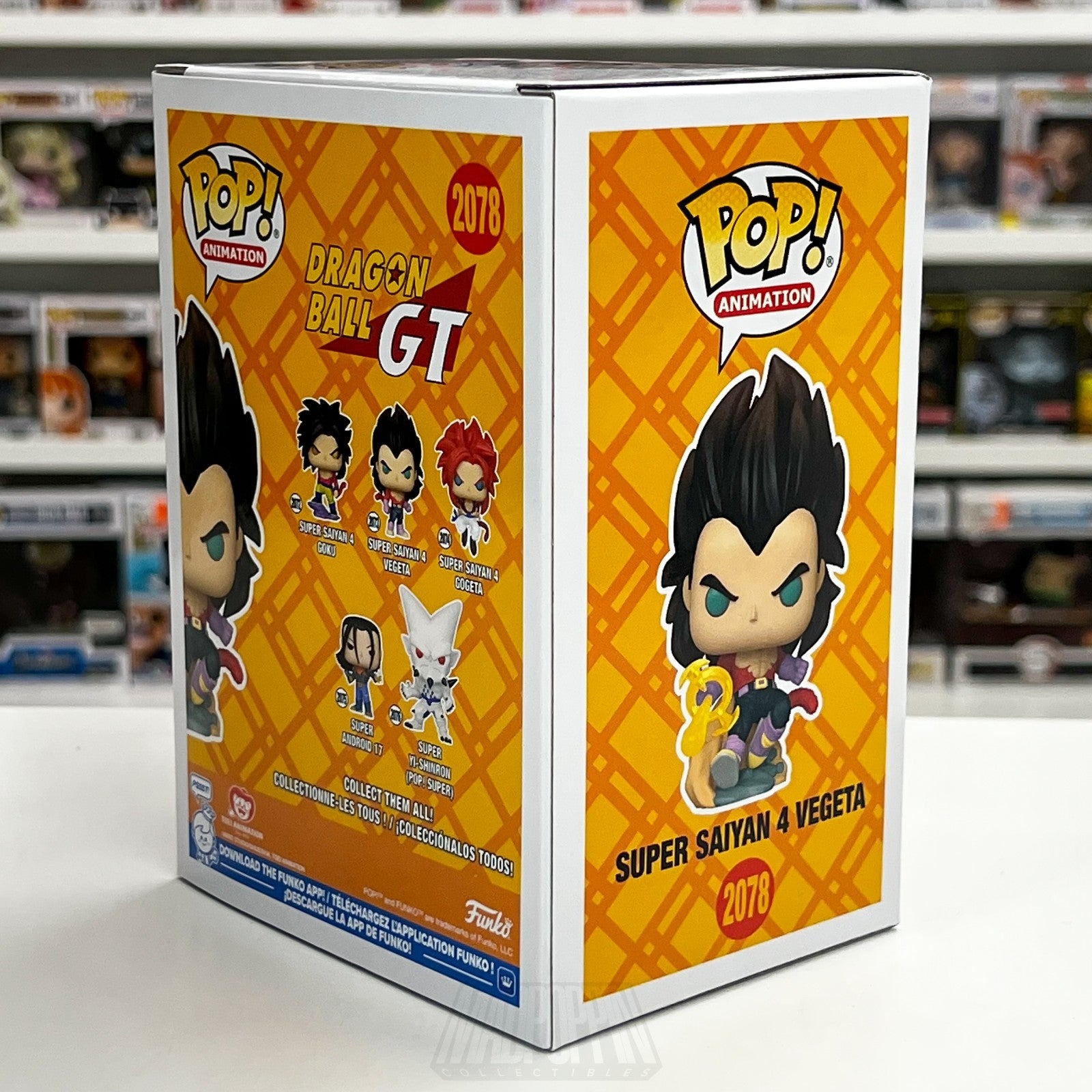 Funko Pop Anime Dragon Ball Super Saiyan Vegeta Flocked Chase Glow Chalice 20784