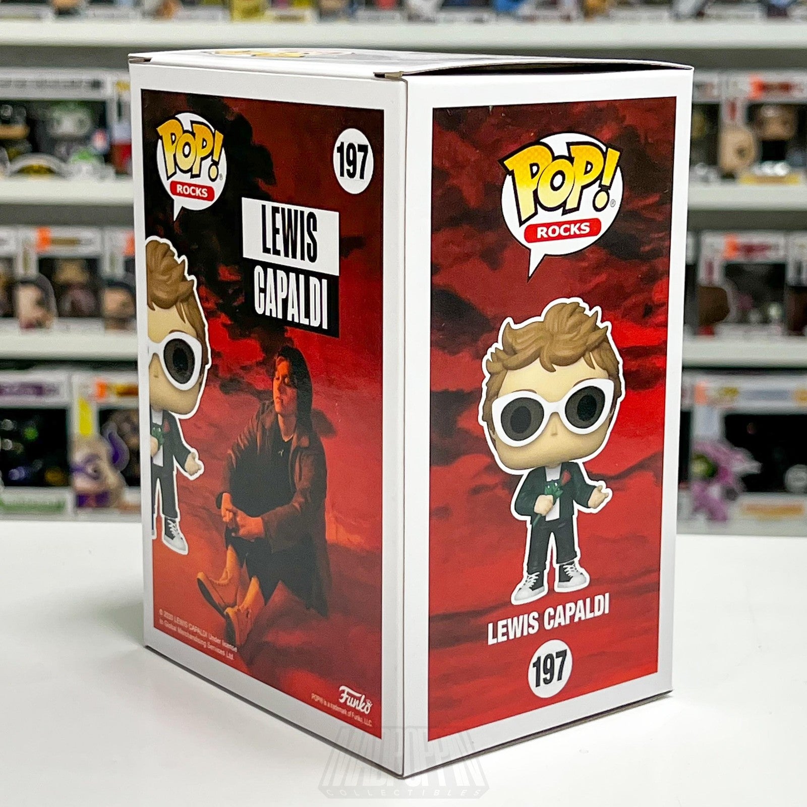 Funko Pop! Rocks #197 Lewis Capaldi Vinyl Figure Collectible Box 2020 Music Toy