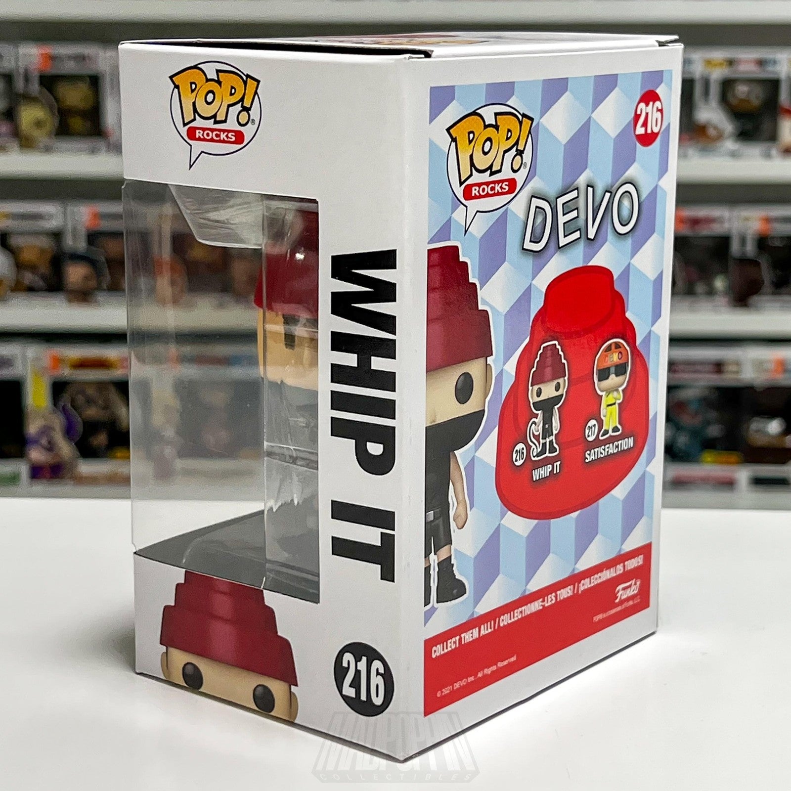 Funko Pop! Rocks Devo Whip It 216 Vinyl Figure Pop Vinyl New In Box 2021 Band
