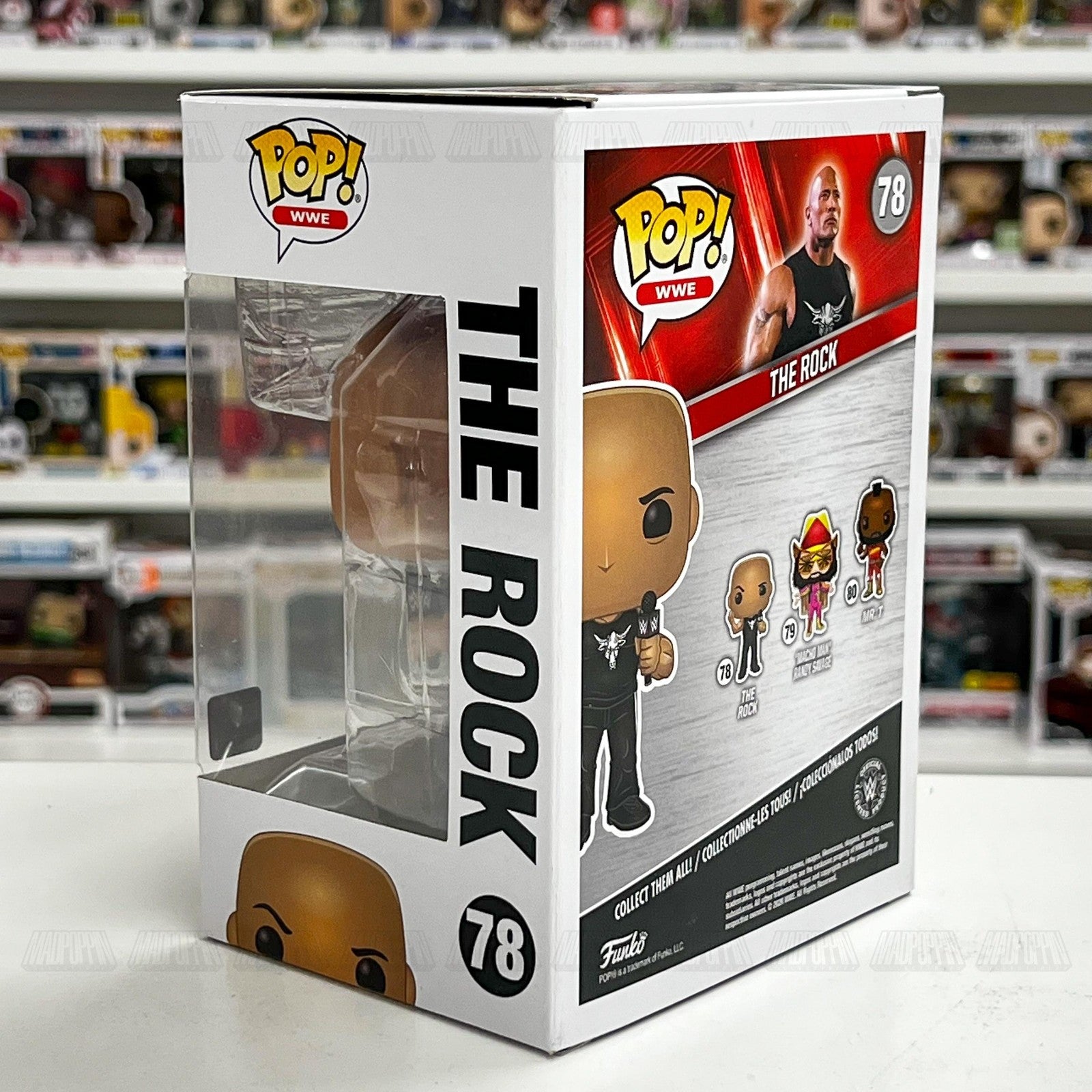 Funko Pop WWE The Rock Vinyl Figure #78 Collectible New In Box Wrestling Toy
