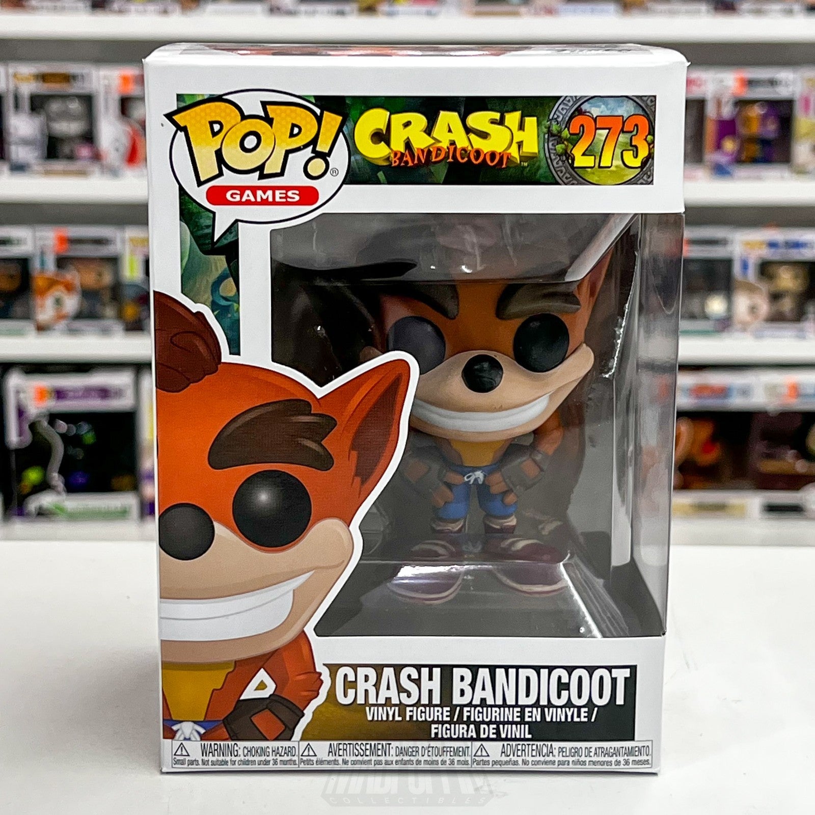Funko Pop Video Games Crash Bandicoot 273 Vaulted Sony Playstation Racing Runner0