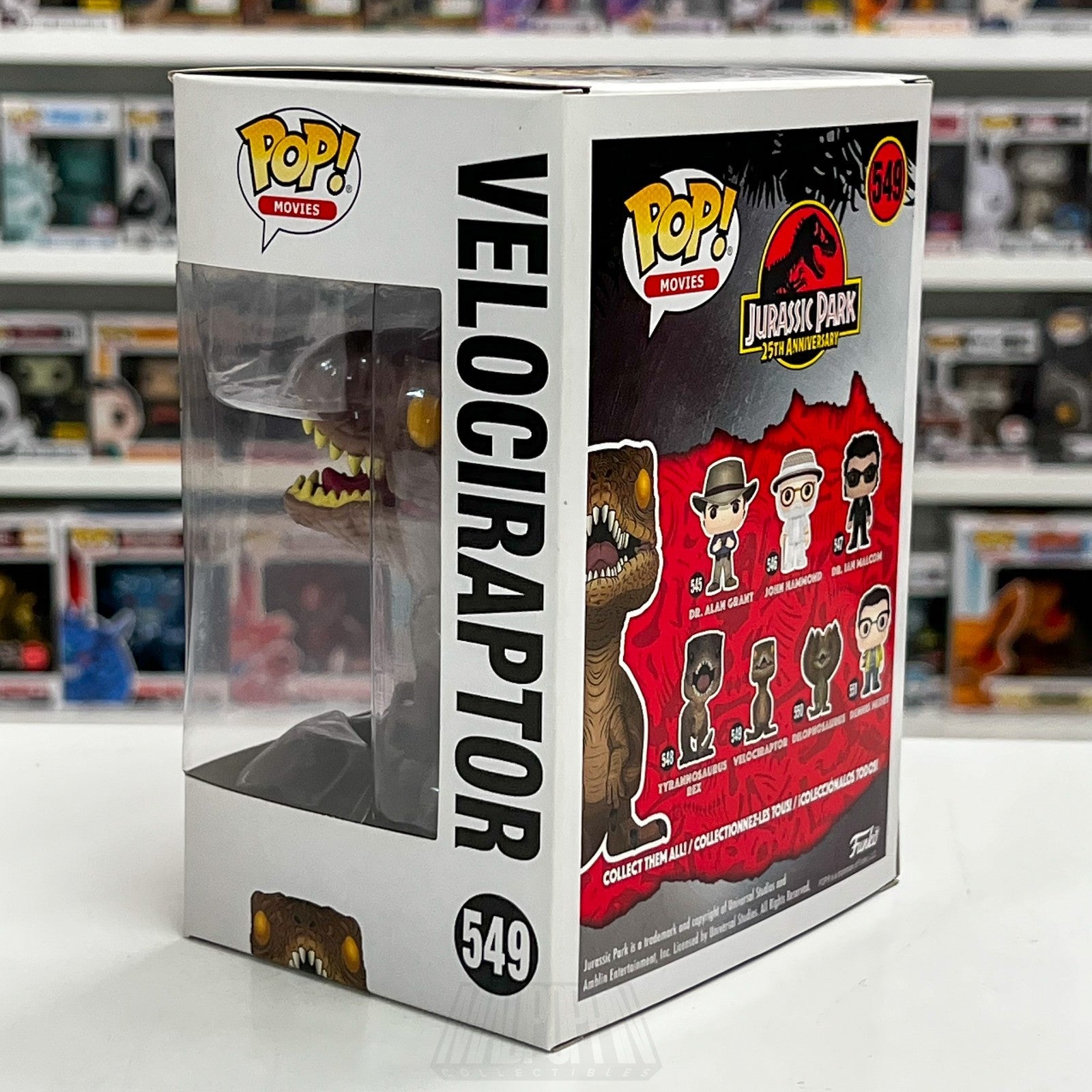 Funko Pop Movies Jurassic Park Velociraptor 549 Dinosaur Universal Vinyl Figure2