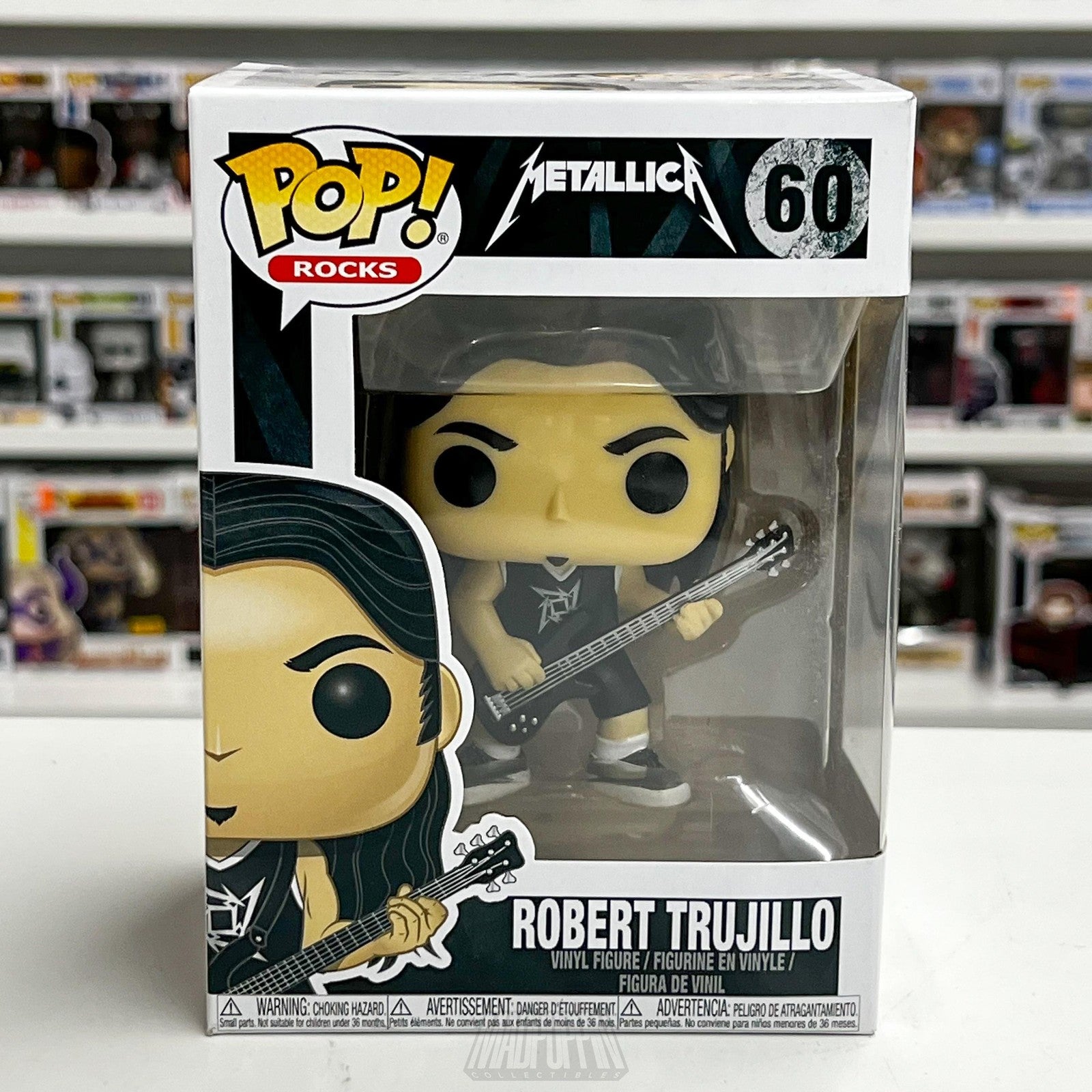 Funko Pop Rocks Metallica Robert Trujillo 60 Vinyl Figure New Box Collector Toy