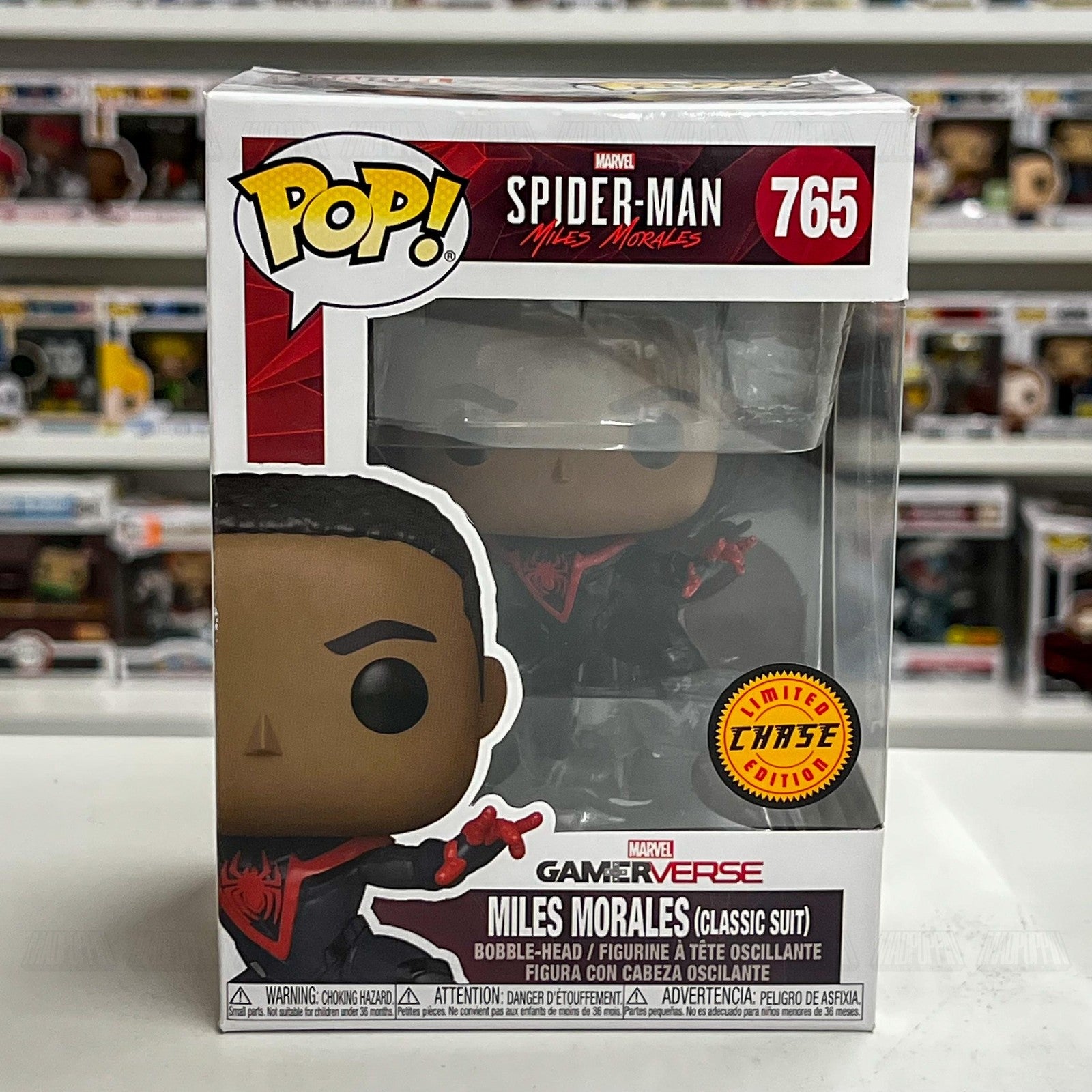 Funko Pop Marvel Spider-Man Miles Morales Classic Suit CHASE 765 Gamerverse