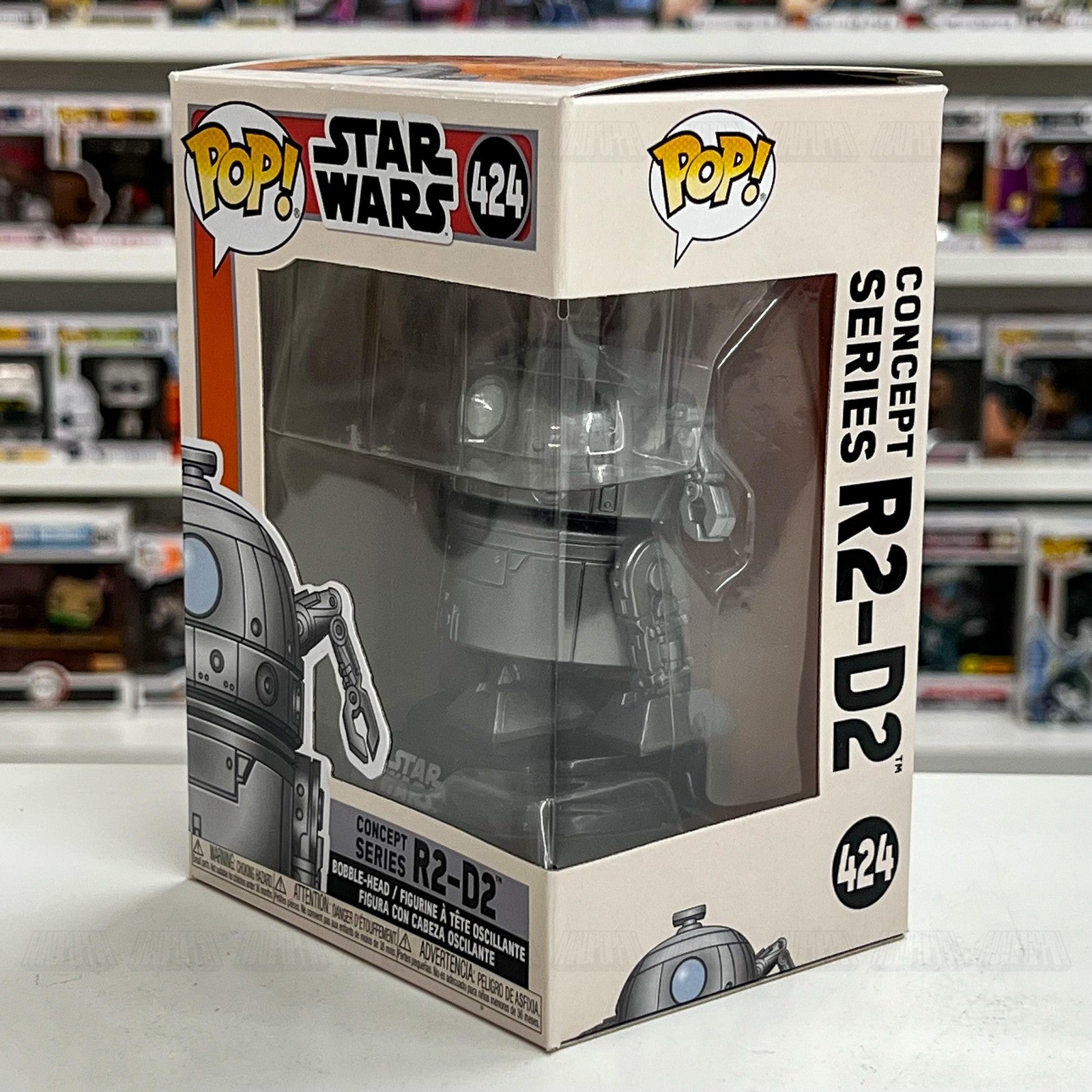 Funko Pop! Star Wars Concept Series R2-D2 #424 Bobble-Head Vinyl Figure In Box