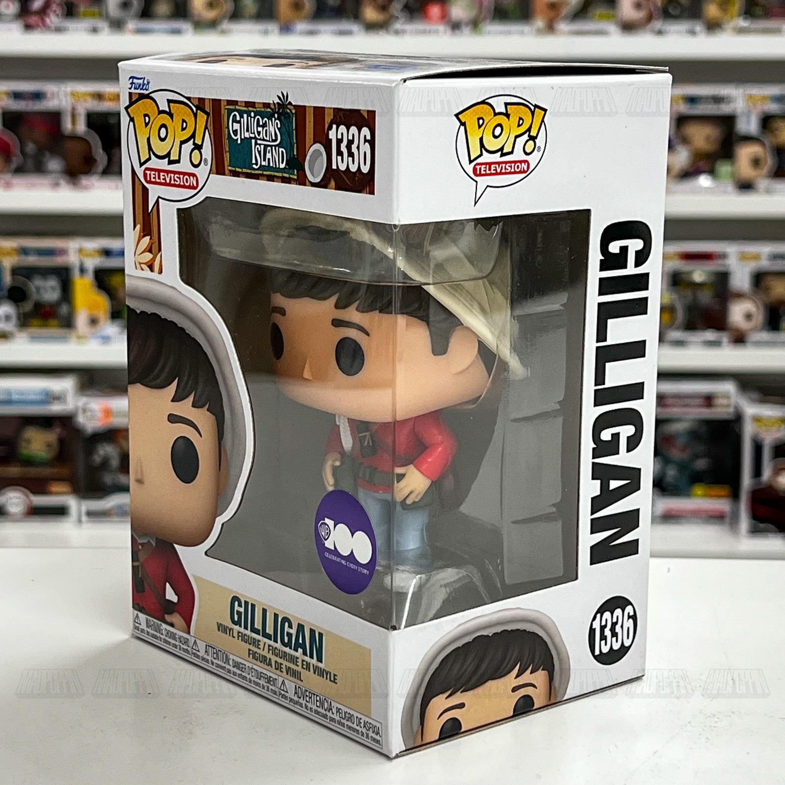 Funko Pop Gilligan's Island Gilligan 1336 Vinyl Figure WB100 Exclusive New TV