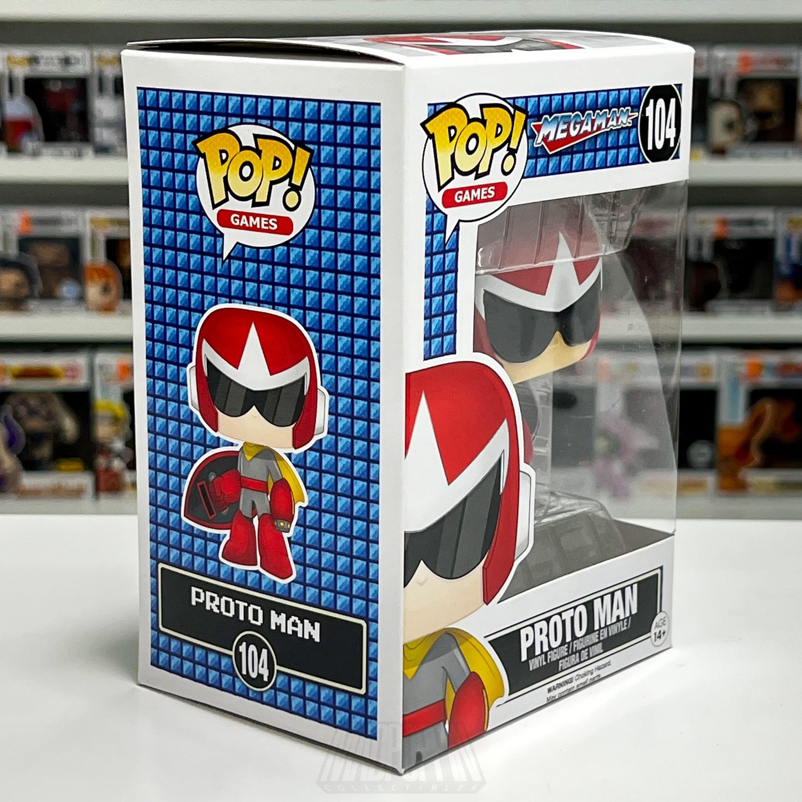 Funko Pop Video Games Mega Man Proto Man 104 Vinyl Figure Capcom Toy