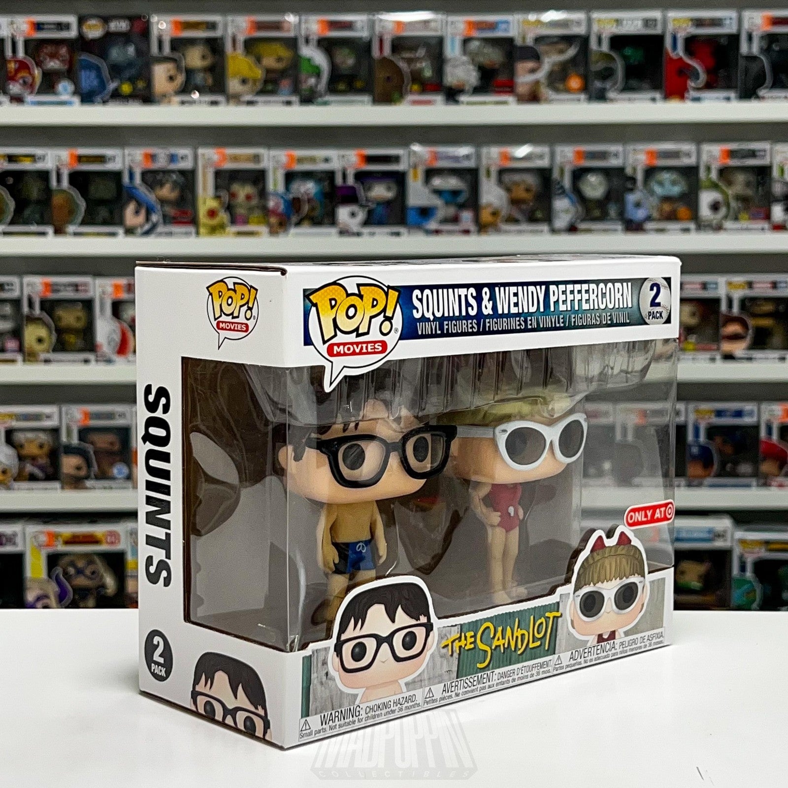 Funko Pop Movies The Sandlot Squints & Wendy Peffercorn Target 2 Pack Baseball