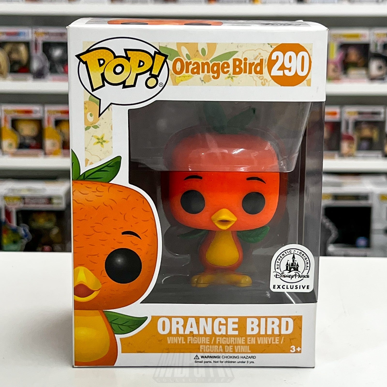 Funko Pop Disney Orange Bird Parks Exclusive 290 Florida World Toy Vinyl Figure0