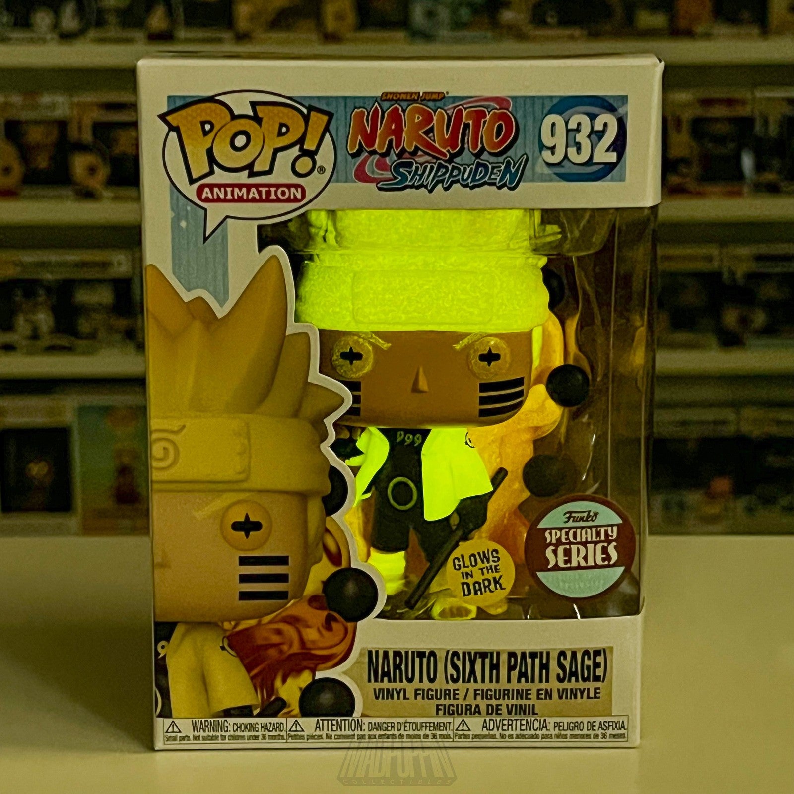 Funko Pop Naruto Shippuden 932 Sixth Path Sage Glow in Dark Specialty Series