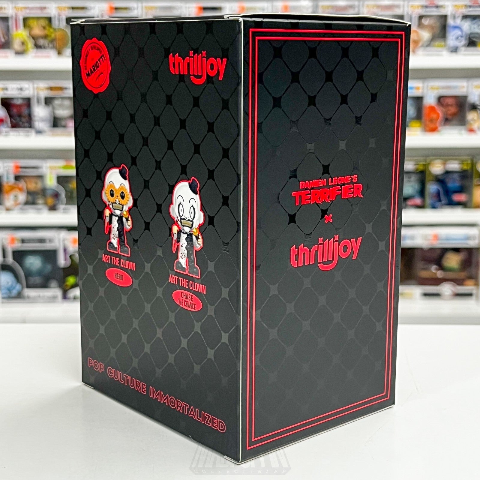 Thrilljoy PIX Art the Clown Hot Topic Scare Fair 2025 Bloody Clown Vinyl Figure4