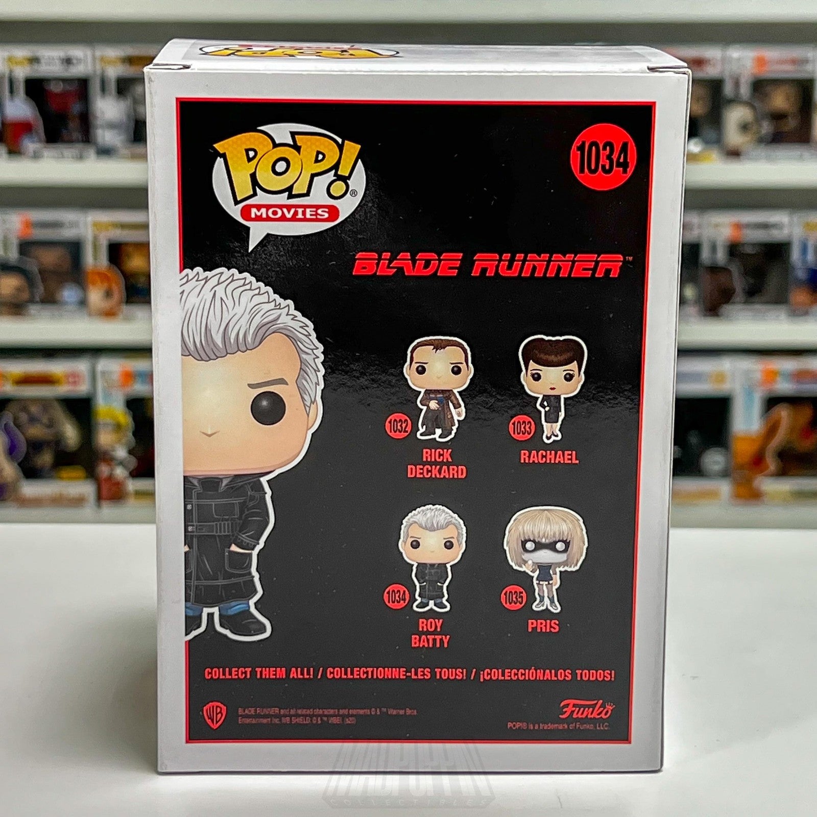 Funko Pop! Movies Blade Runner Roy Batty #1034 Figure Ridley Scott Toy SciFi NIB