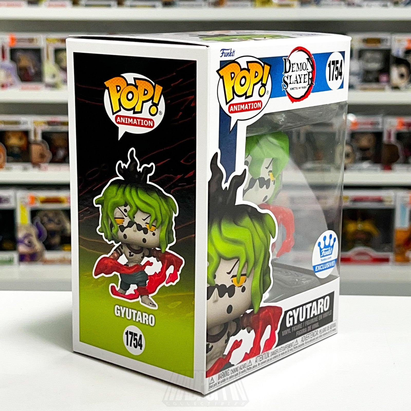 Funko Pop Animation Demon Slayer Kimetsu no Yaiba Gyutaro 1754 Funko Anime Vinyl
